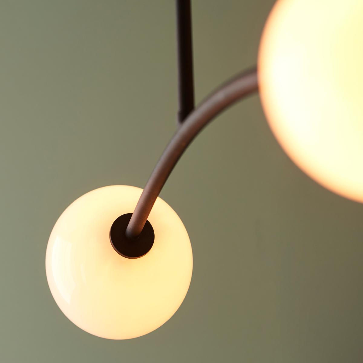 Vogue Nico 4 Light Semi Flush Ceiling Fitting Black – image 4