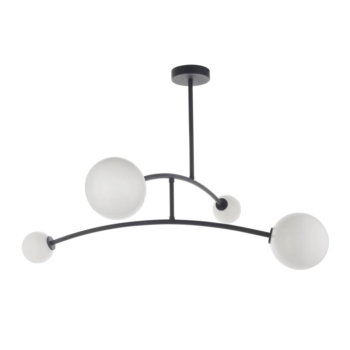 Vogue Nico 4 Light Semi Flush Ceiling Fitting Black – image 7