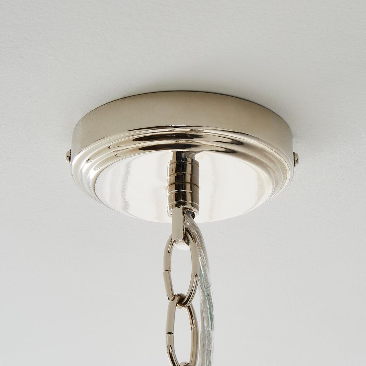 Preston Nickel Blush Pink 3 Light Pendant Fitting Blush – image 3