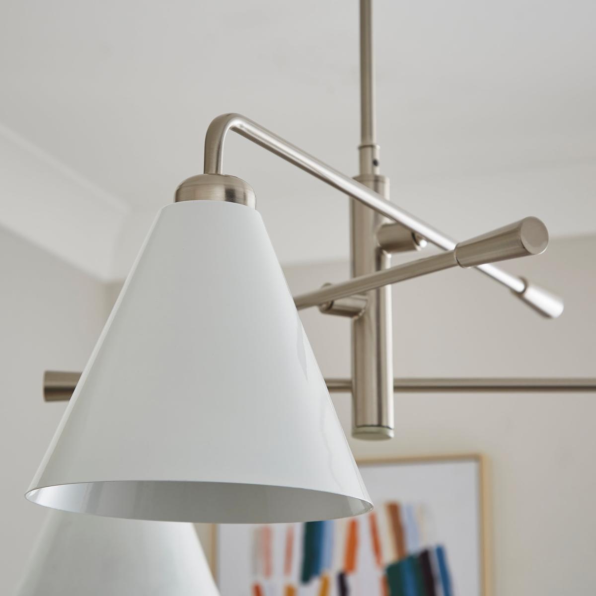 Elements Shaw 3 Light Ceiling Light White – image 3