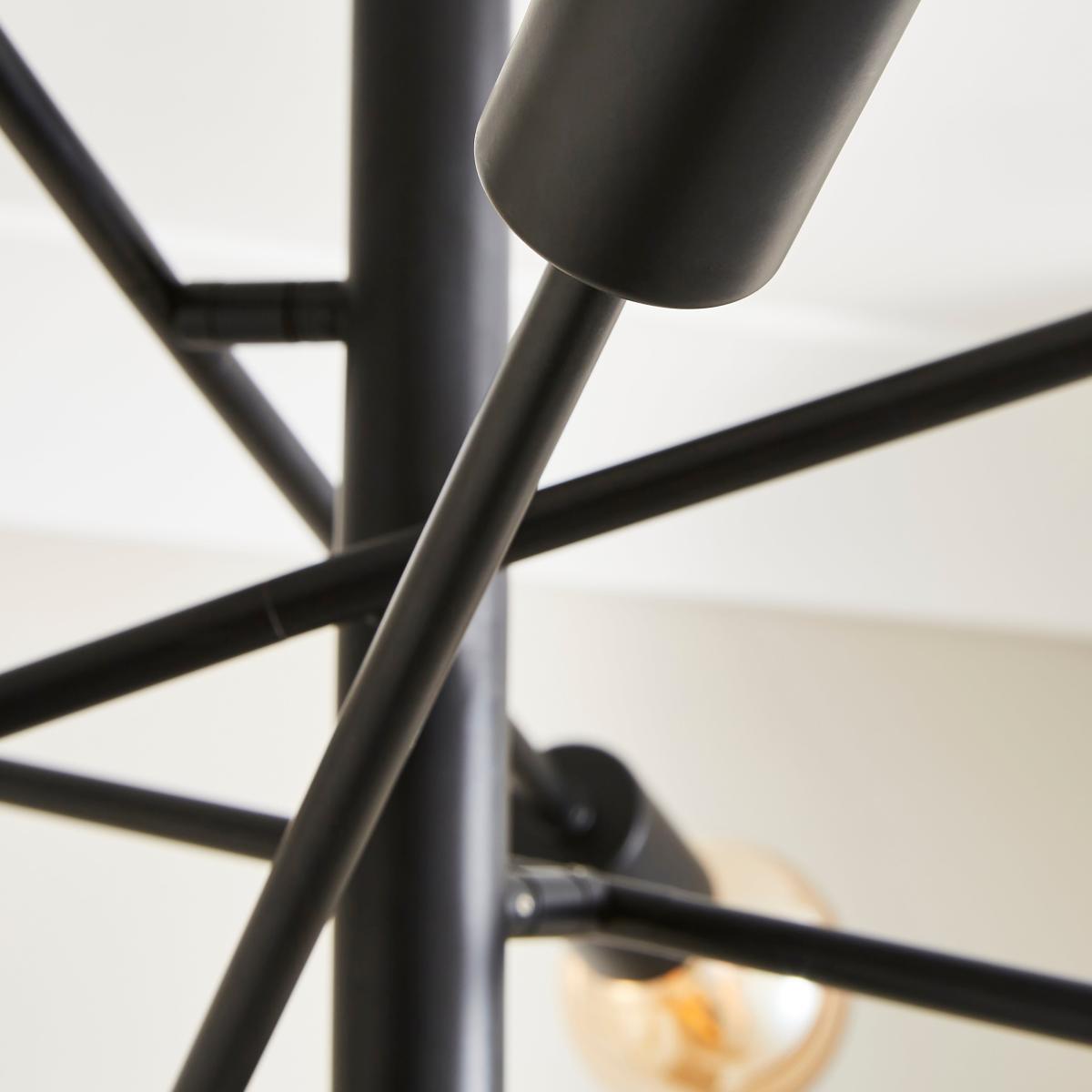 Koppla 8 Light Semi Flush Ceiling Fitting Black – image 3
