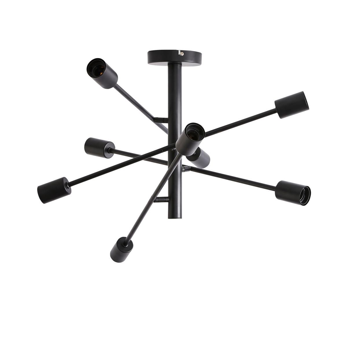 Koppla 8 Light Semi Flush Ceiling Fitting Black – image 5