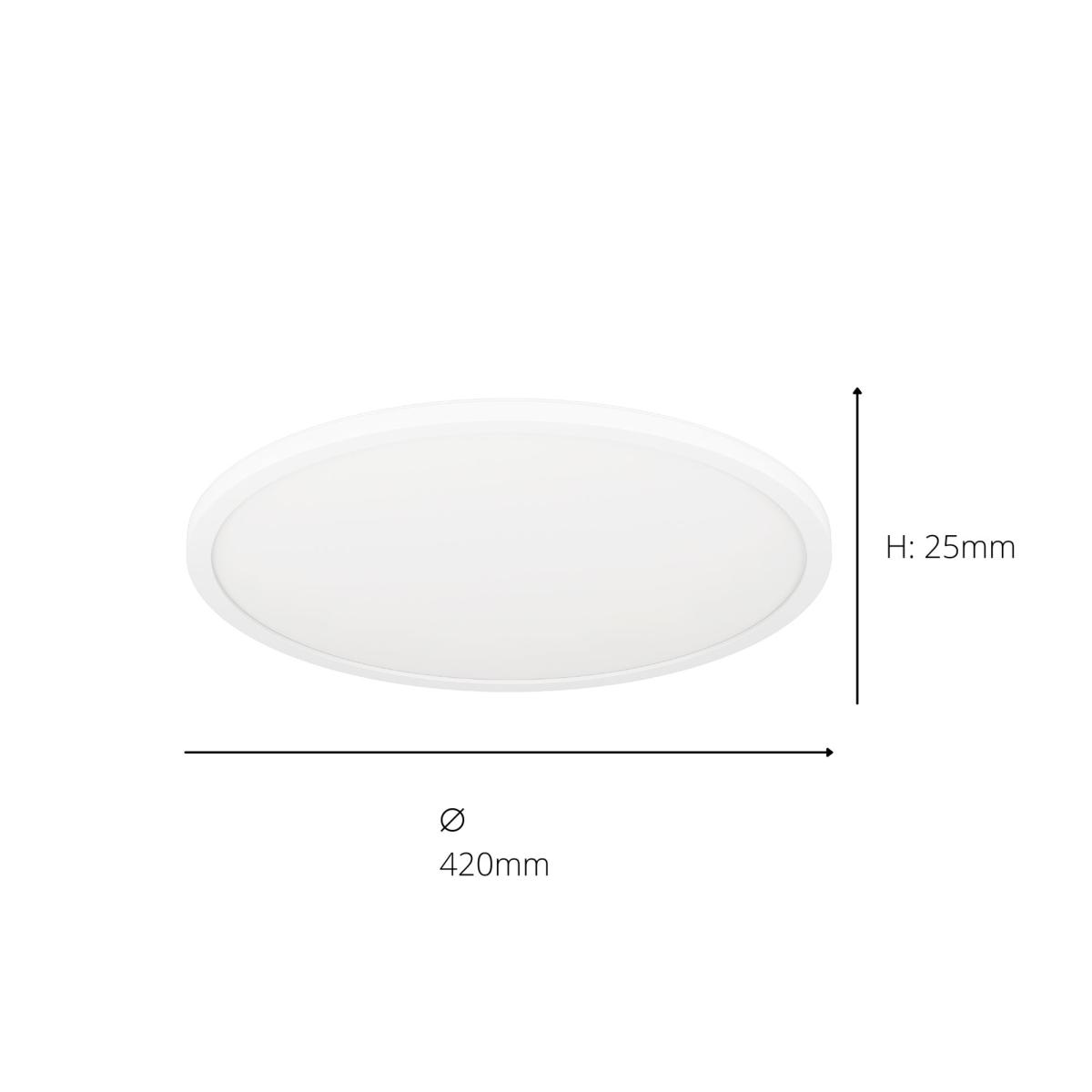 EGLO Rovito-Z Round Flush Ceiling Light White – image 4