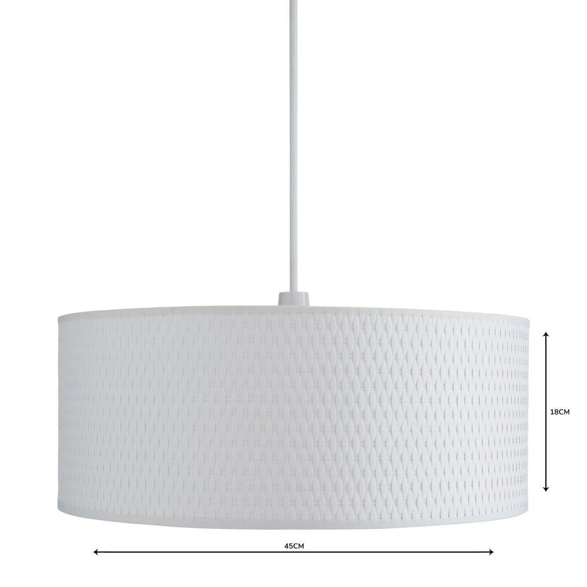 Bailey Diffuser 45cm Drum White Shade White – image 4