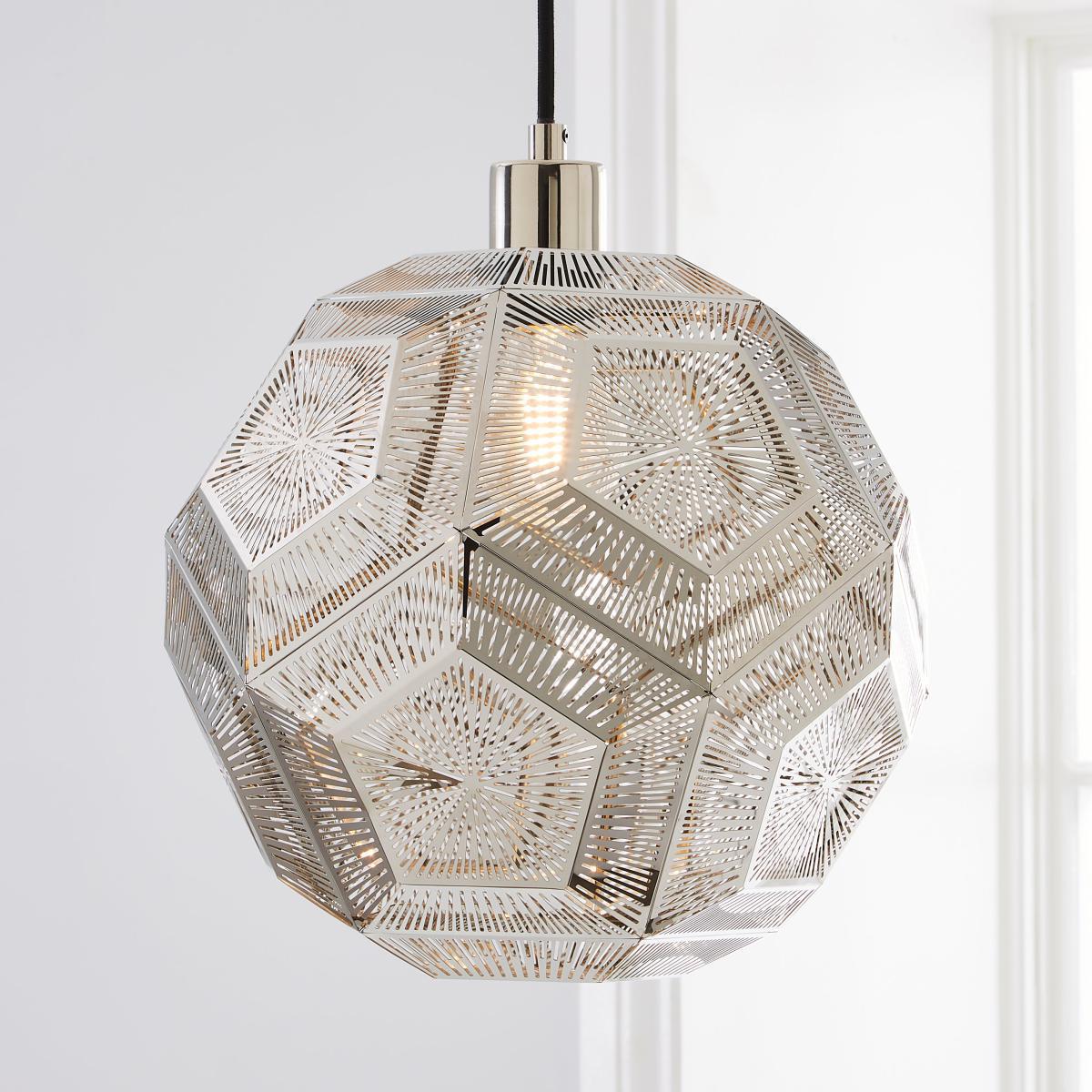 Dodeca Pendant Fitting Silver – image 1