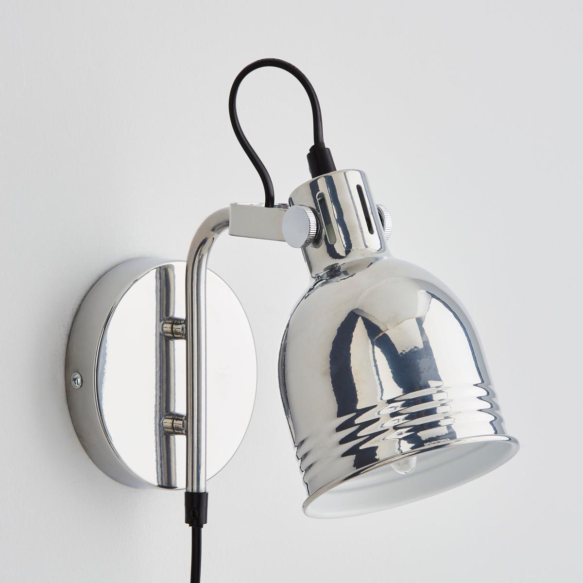 Issac Chrome Effect Plug in Wall Light Chrome – image 2