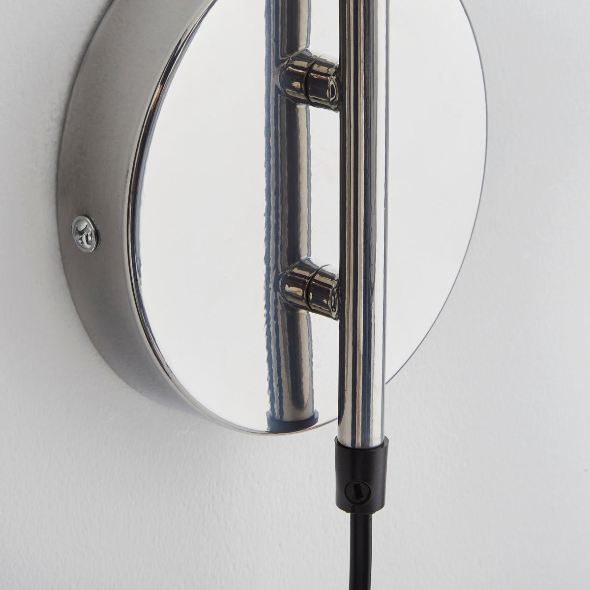 Issac Chrome Effect Plug in Wall Light Chrome – image 4