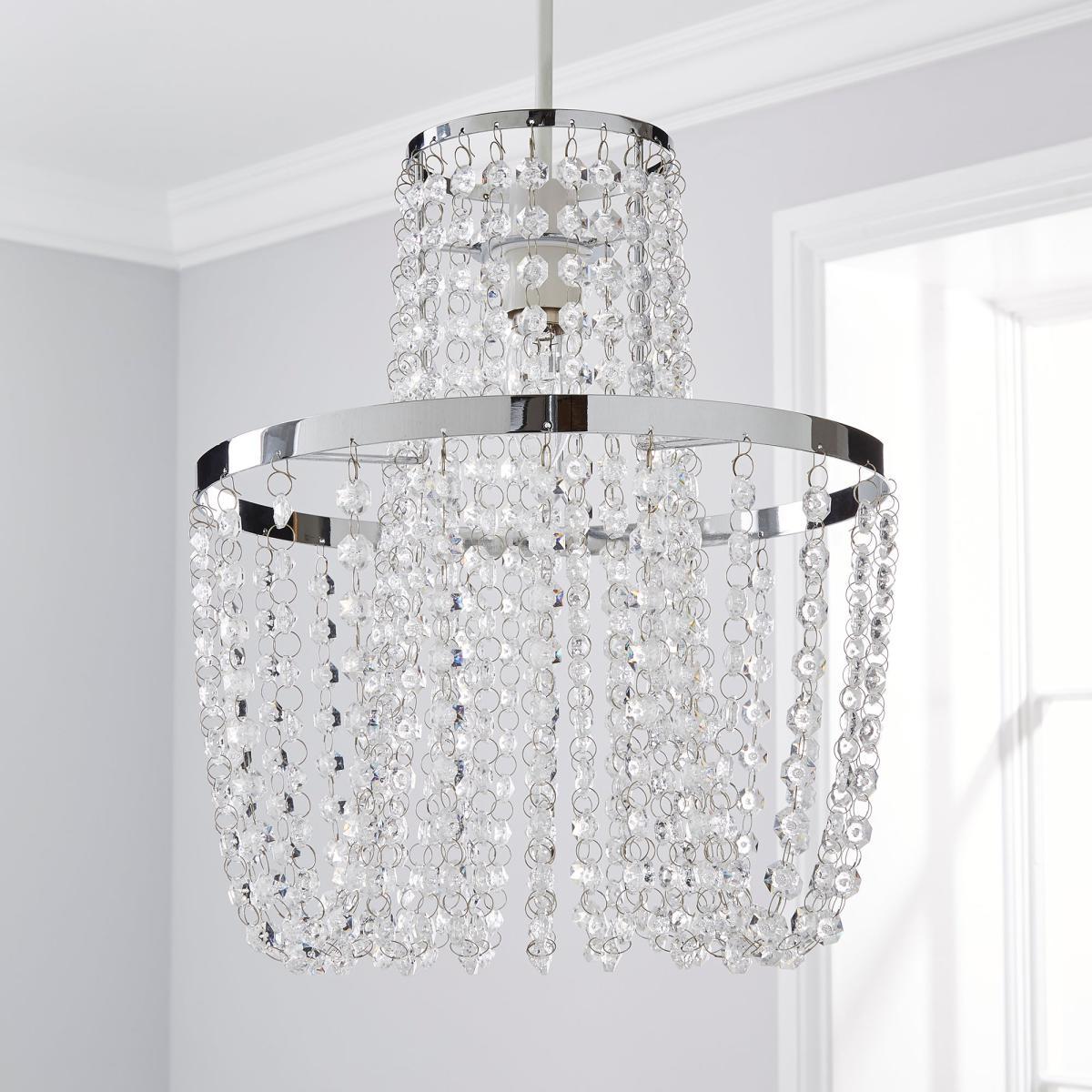 Tina Easy Fit Pendant Clear and Chrome – image 2