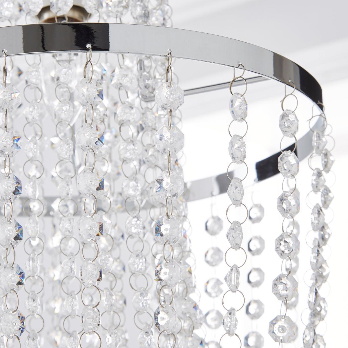 Tina Easy Fit Pendant Clear and Chrome – image 3