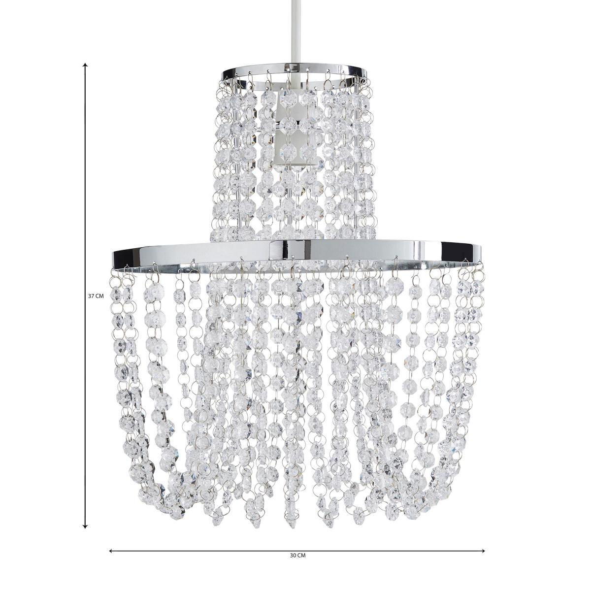 Tina Easy Fit Pendant Clear and Chrome – image 5