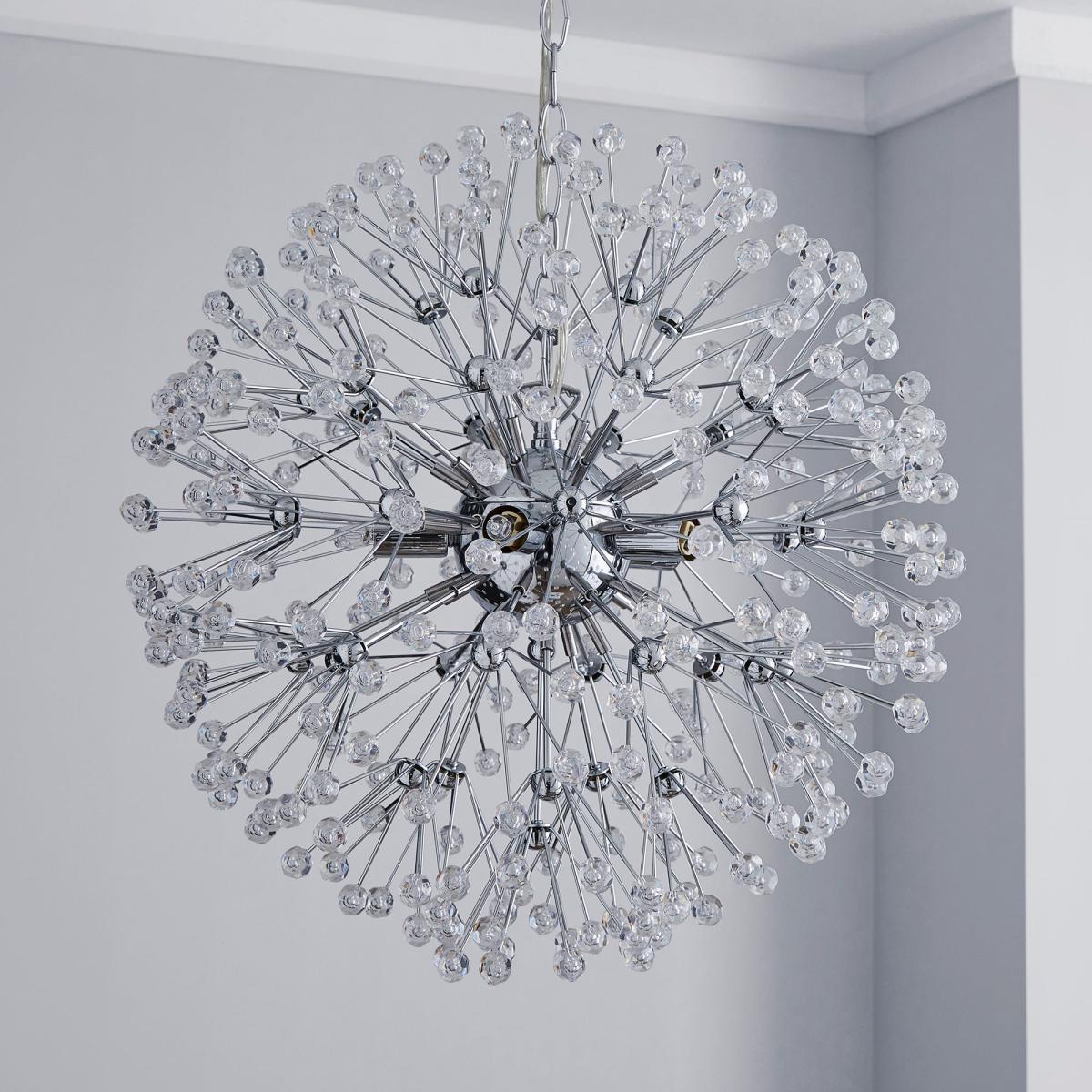 Serena 4 Light Jewel Chrome Ceiling Fitting Chrome – image 2