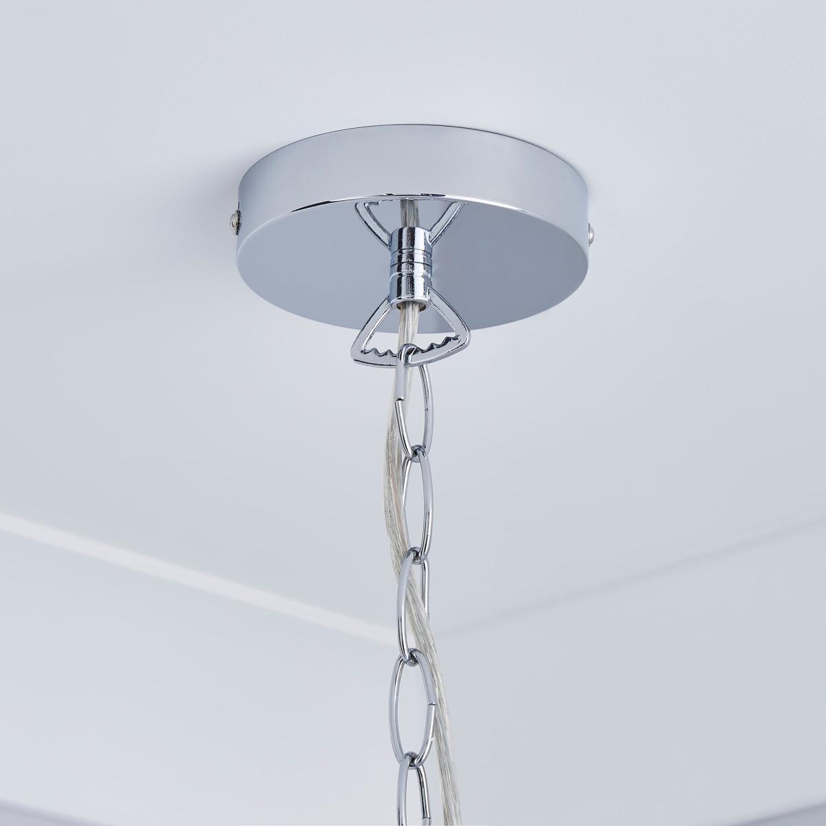 Serena 4 Light Jewel Chrome Ceiling Fitting Chrome – image 4