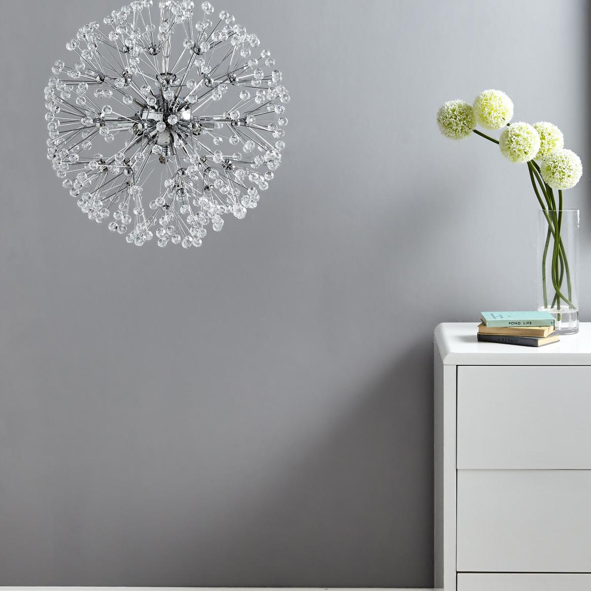 Serena 4 Light Jewel Chrome Ceiling Fitting Chrome – image 5