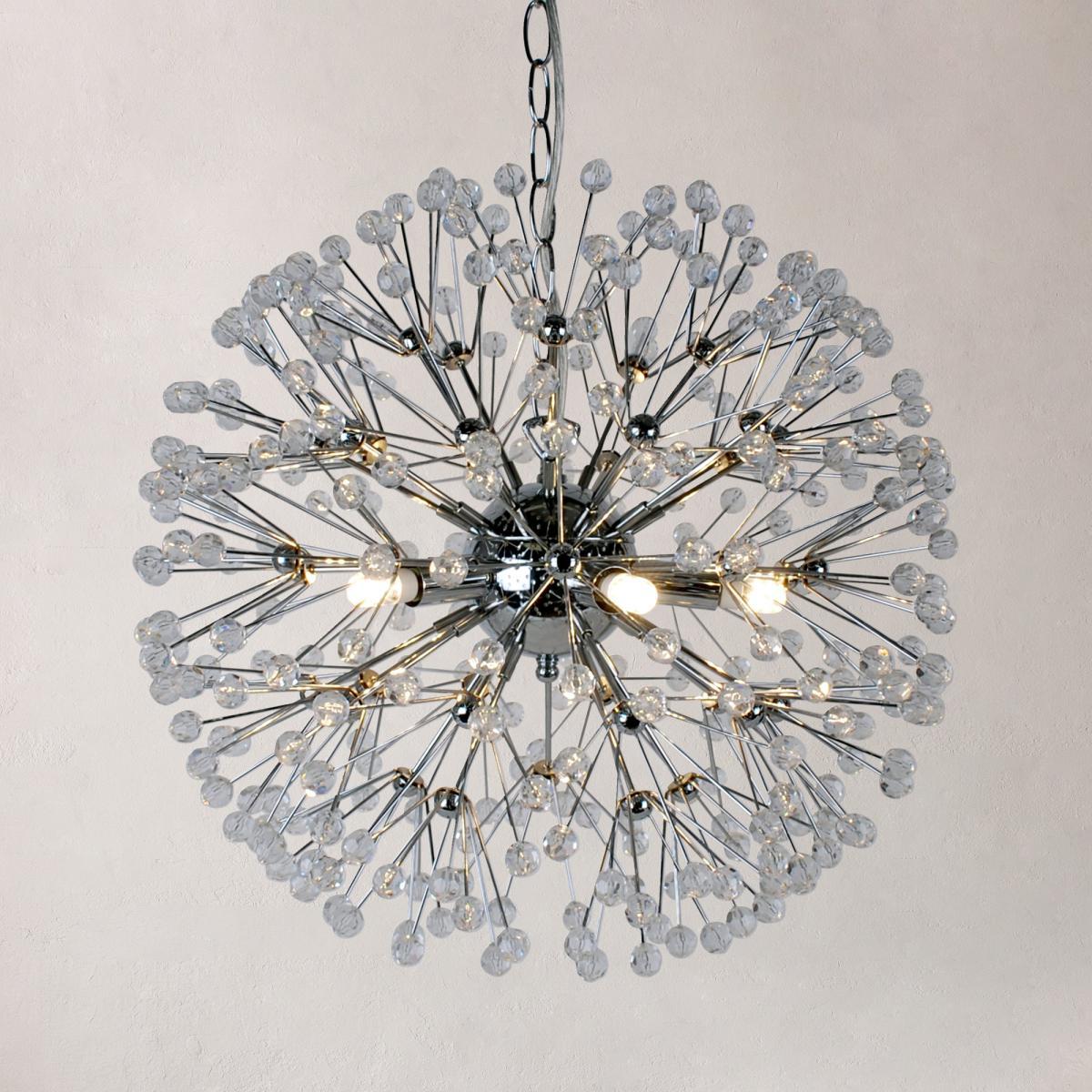 Serena 4 Light Jewel Chrome Ceiling Fitting Chrome – image 8