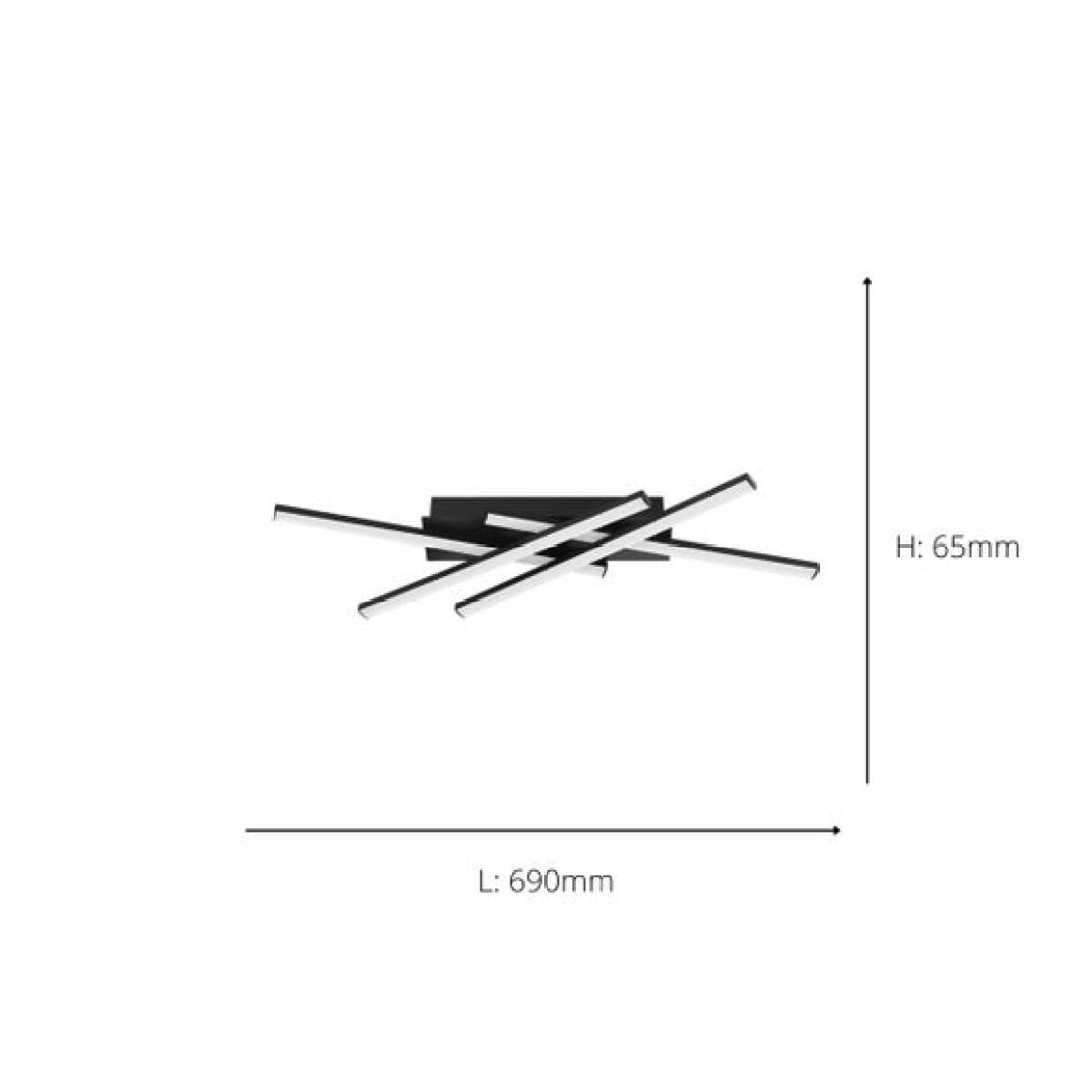 EGLO Vascella LED Rectangular Ceiling Light – image 4