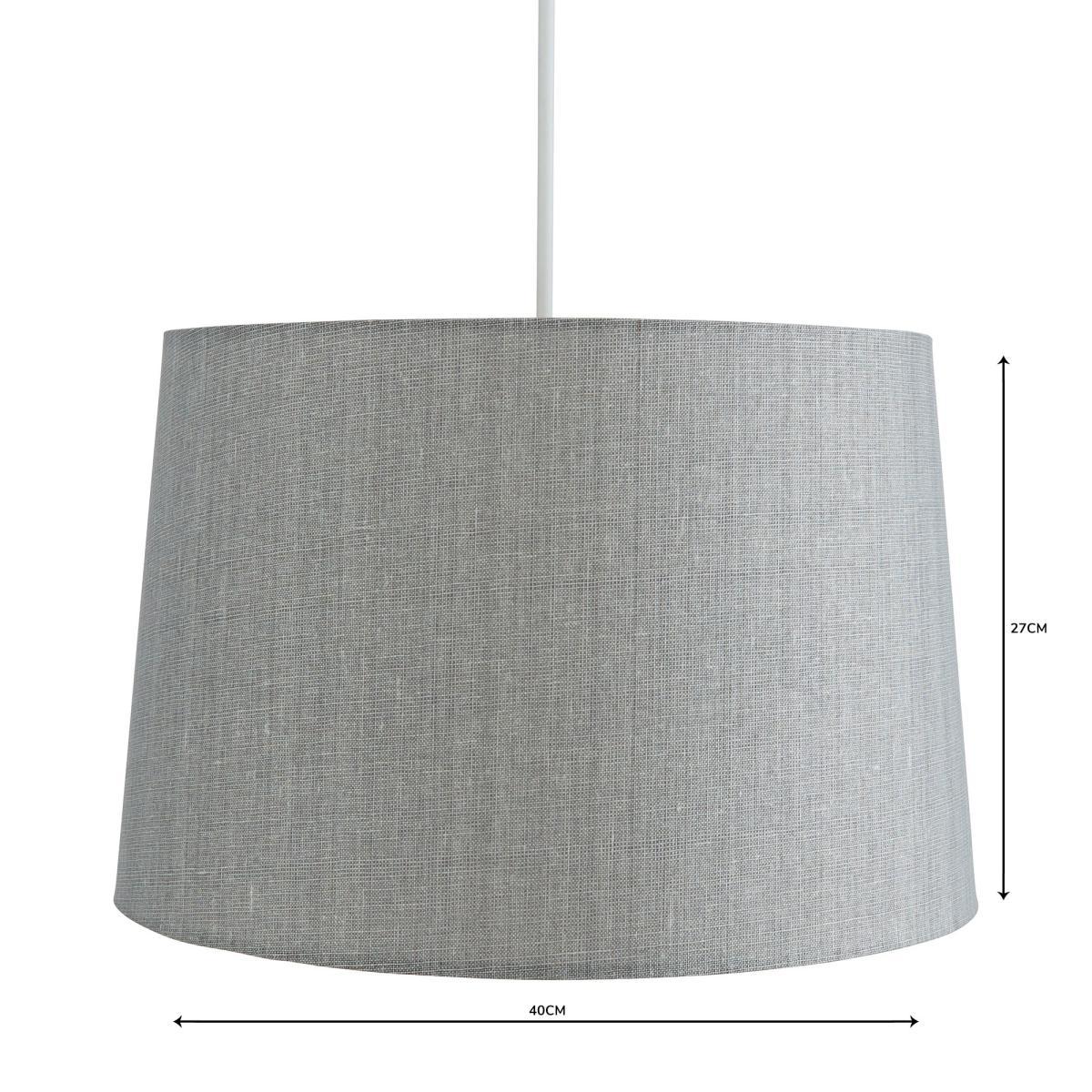 Sara 40cm Tapered Grey Shade Grey – image 4