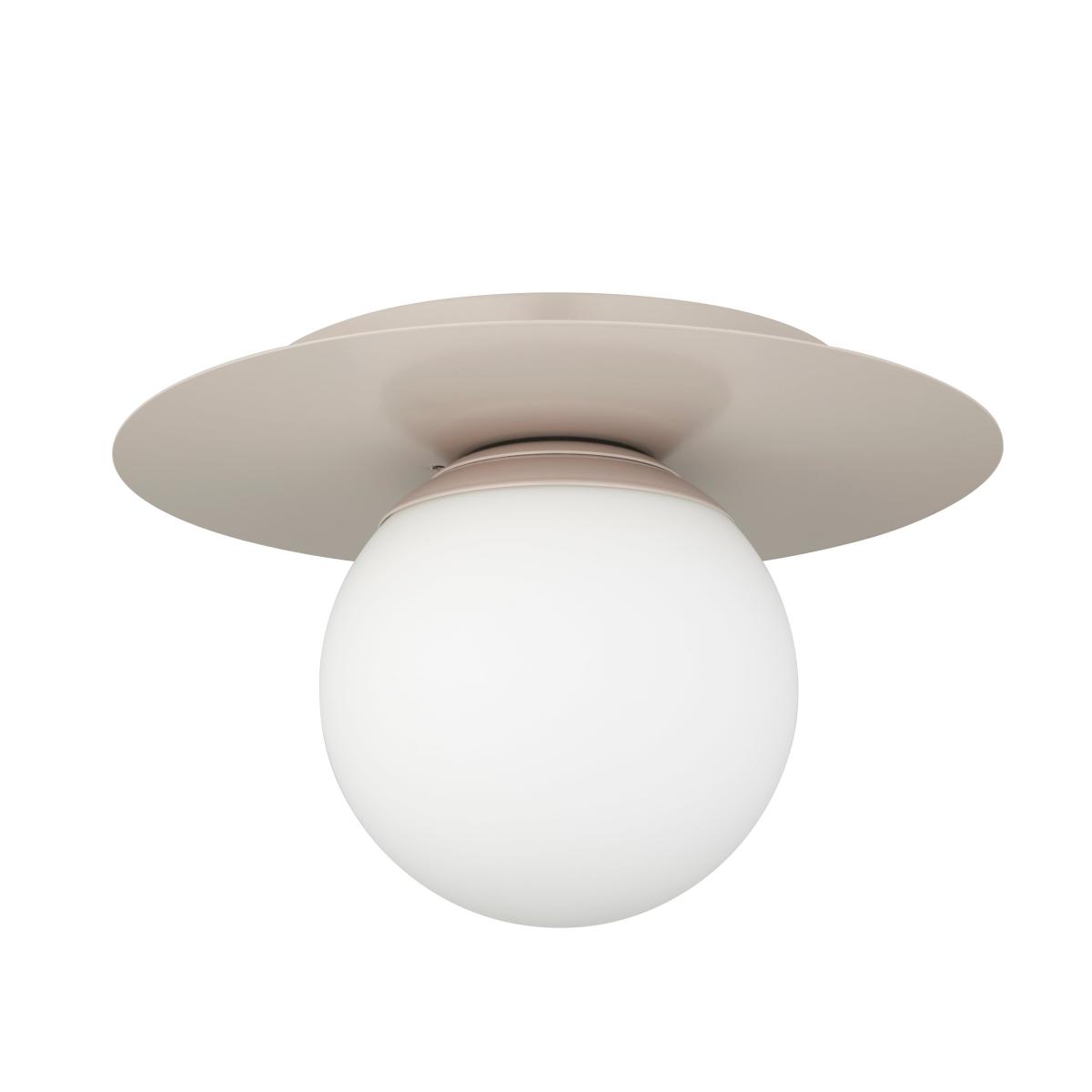 Tela Bathroom 1 Light Flush Ceiling Fitting White Sand – image 6