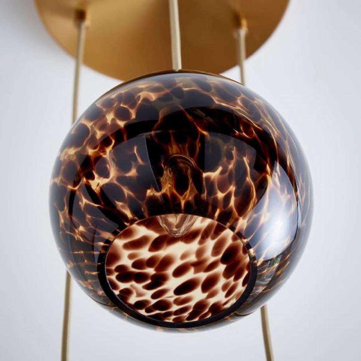 Kira 3 Light Tortoiseshell Cluster Ceiling Light – image 3