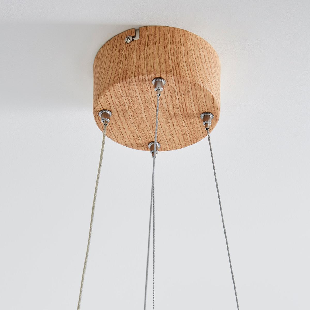 Jaxson LED Wood Effect Ceiling Fitting Brown – image 4