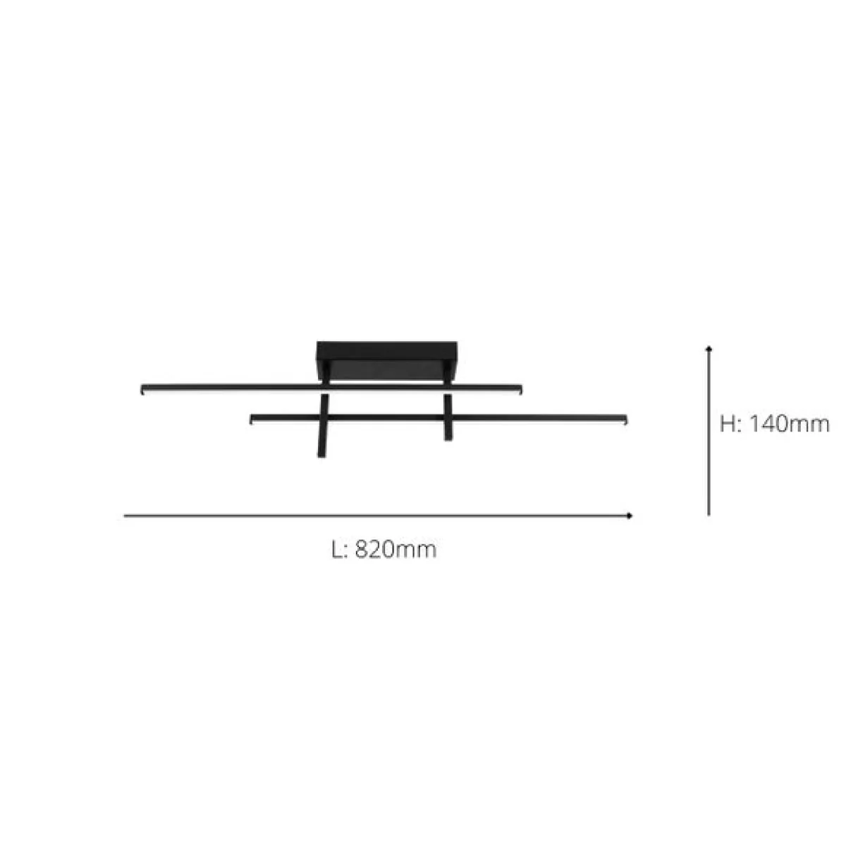 Return - EGLO Trepiliano Modern LED Linear Ceiling Light – image 4