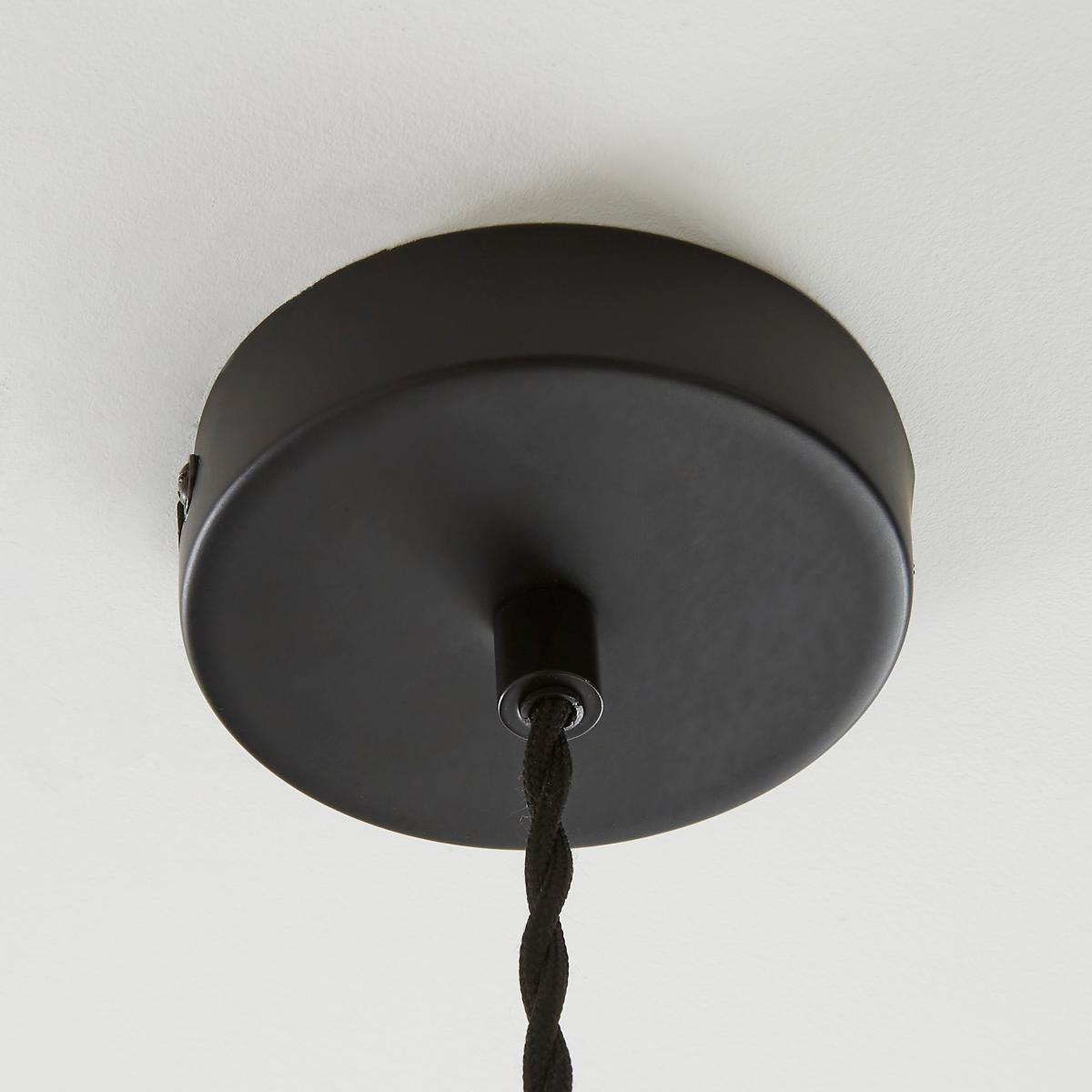 Voyager Smoked Glass Ceiling Fitting Black – image 4