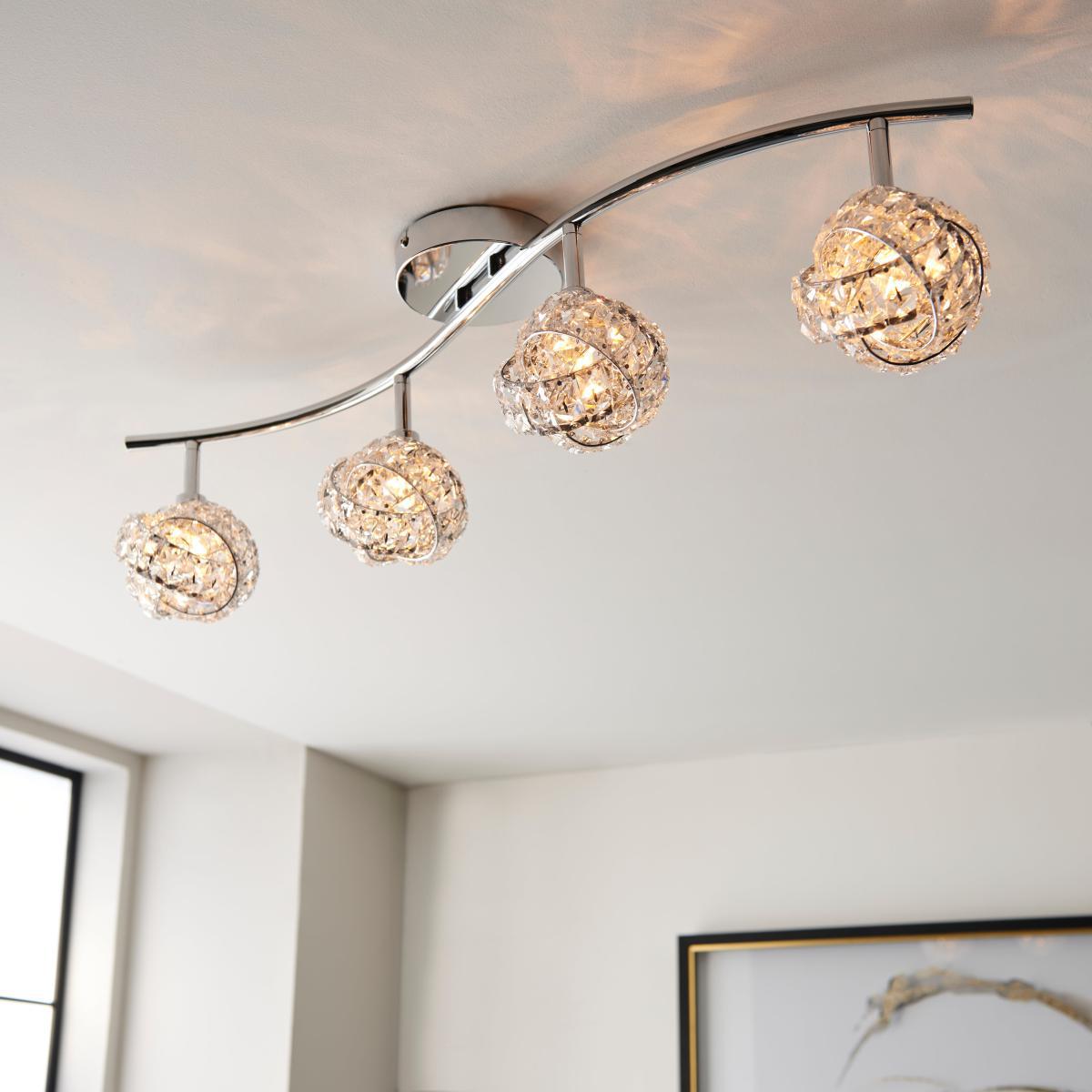 Cecillie 4 Light Spotlight Bar Chrome – image 1