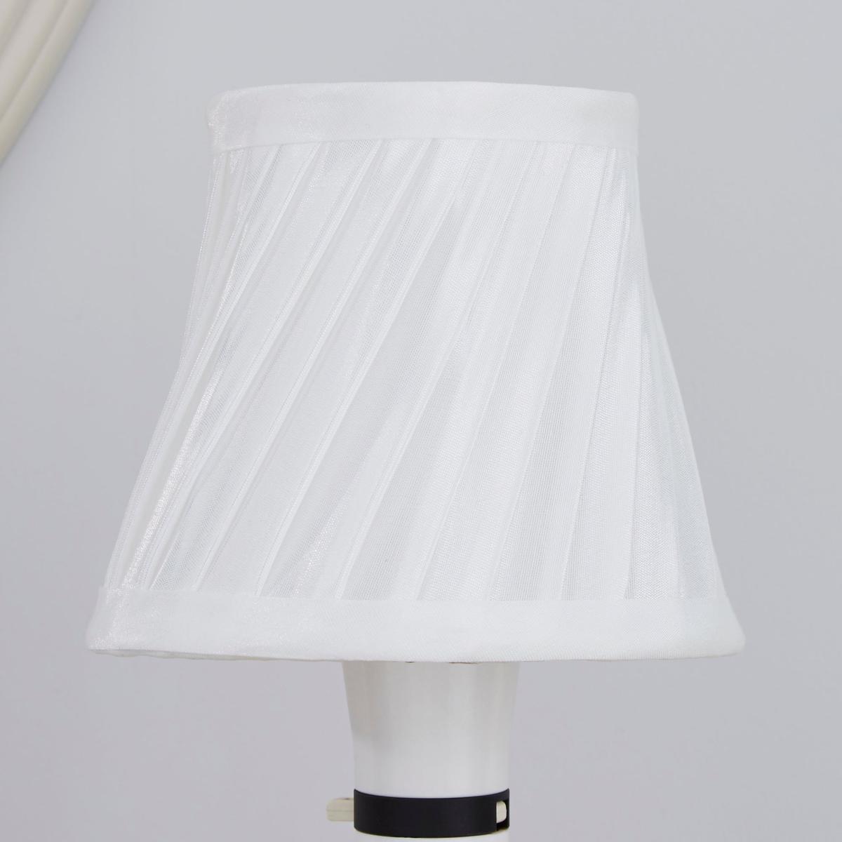 Twisted Pleat 14cm Candle Ivory Shade White – image 2