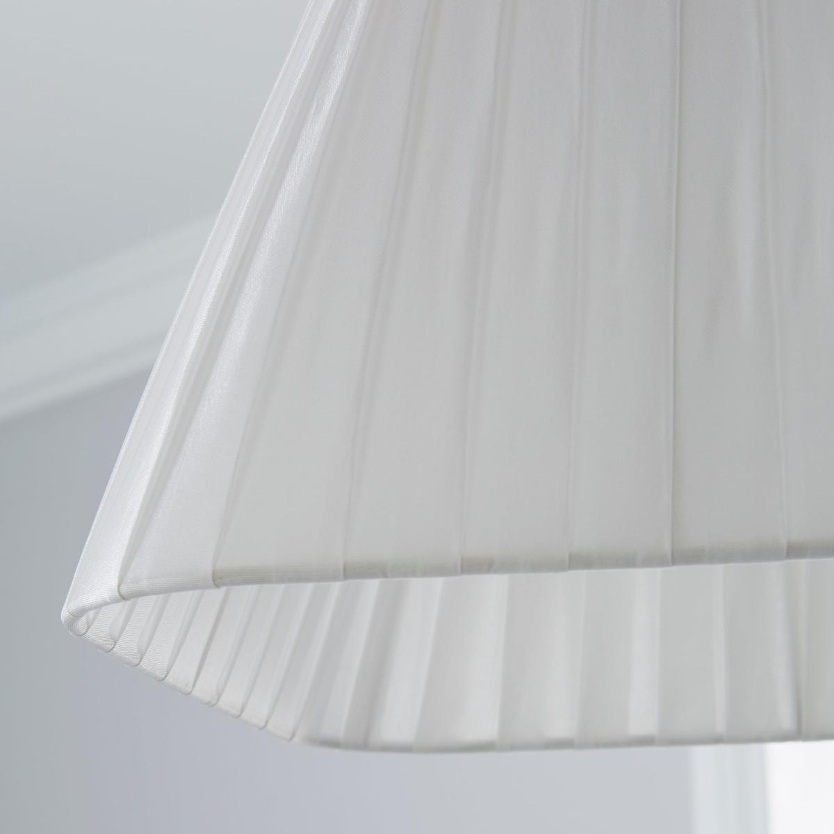Square Pleat 25cm Tapered Square Ivory Shade White – image 3