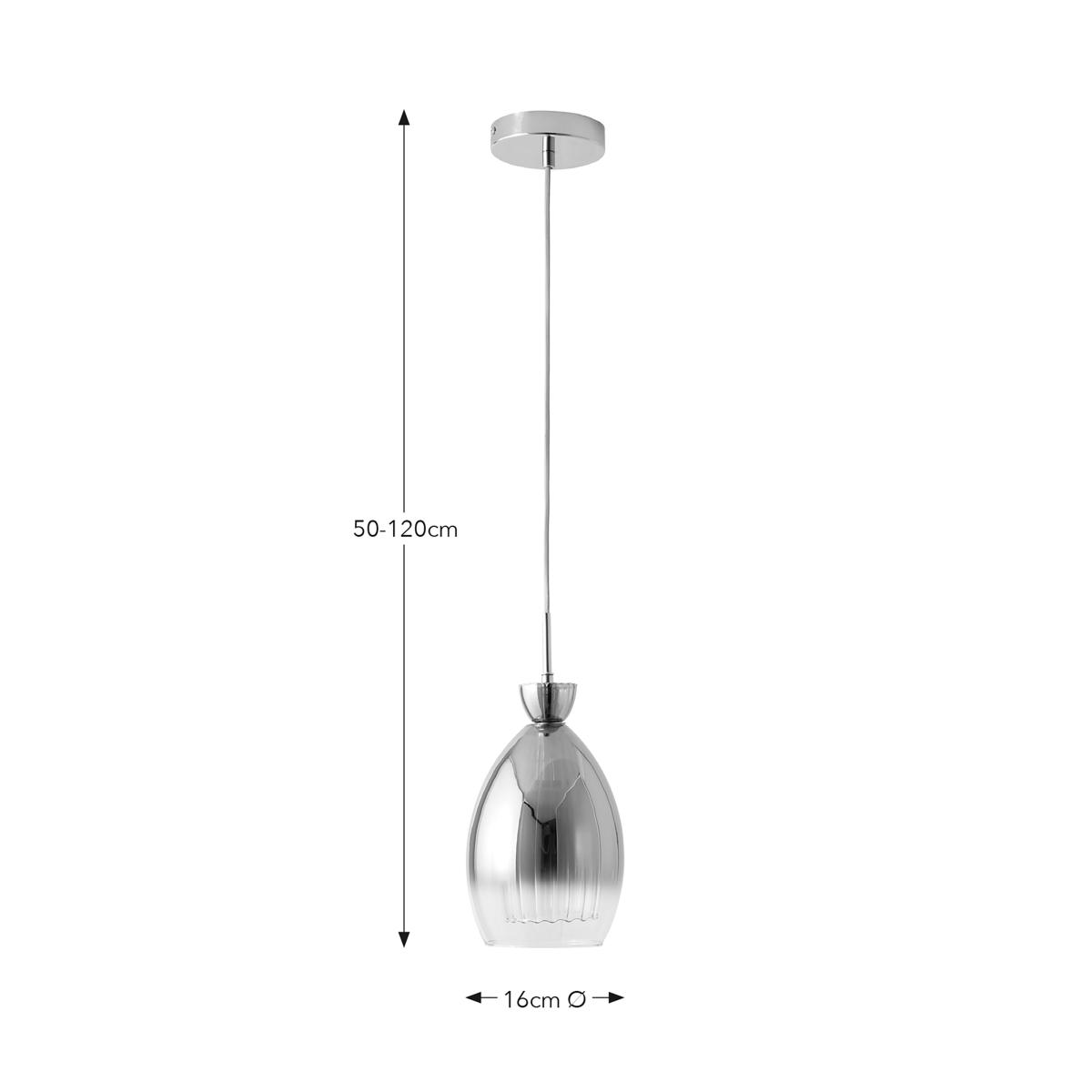 Sylvia Pendant Light Silver – image 5