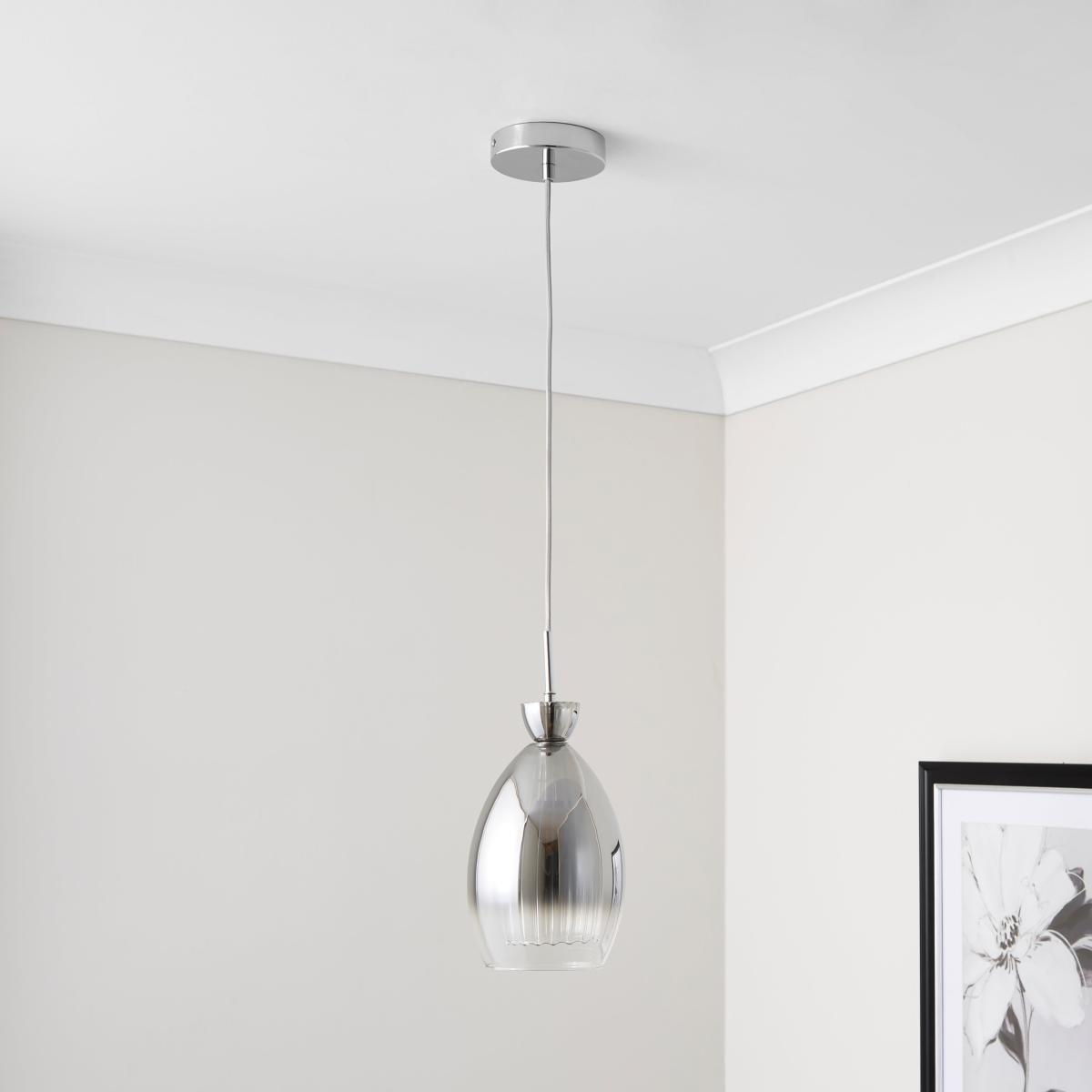 Sylvia Pendant Light Silver – image 1