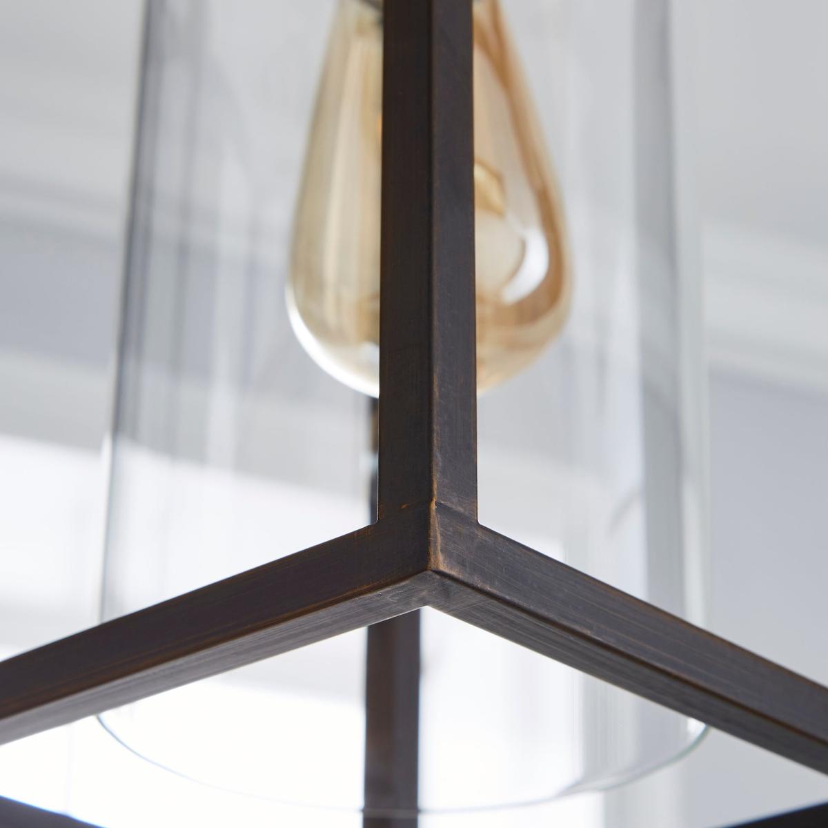 London Industrial 1 Light Pendant Bronze Ceiling Fitting Brown – image 3