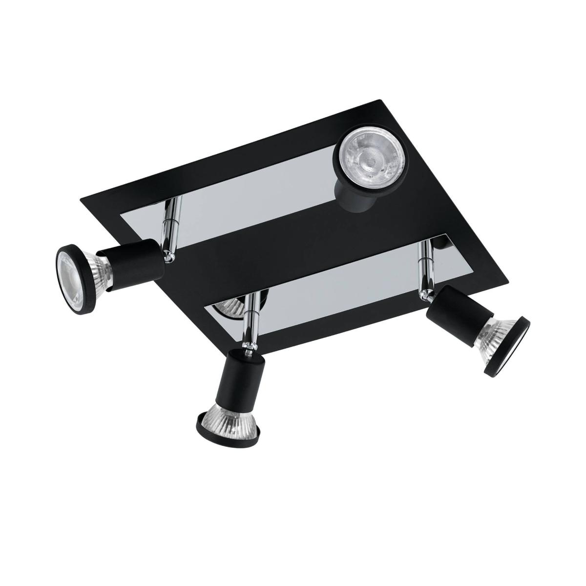 EGLO Sarria 4-Light Square Spotlight Black – image 2