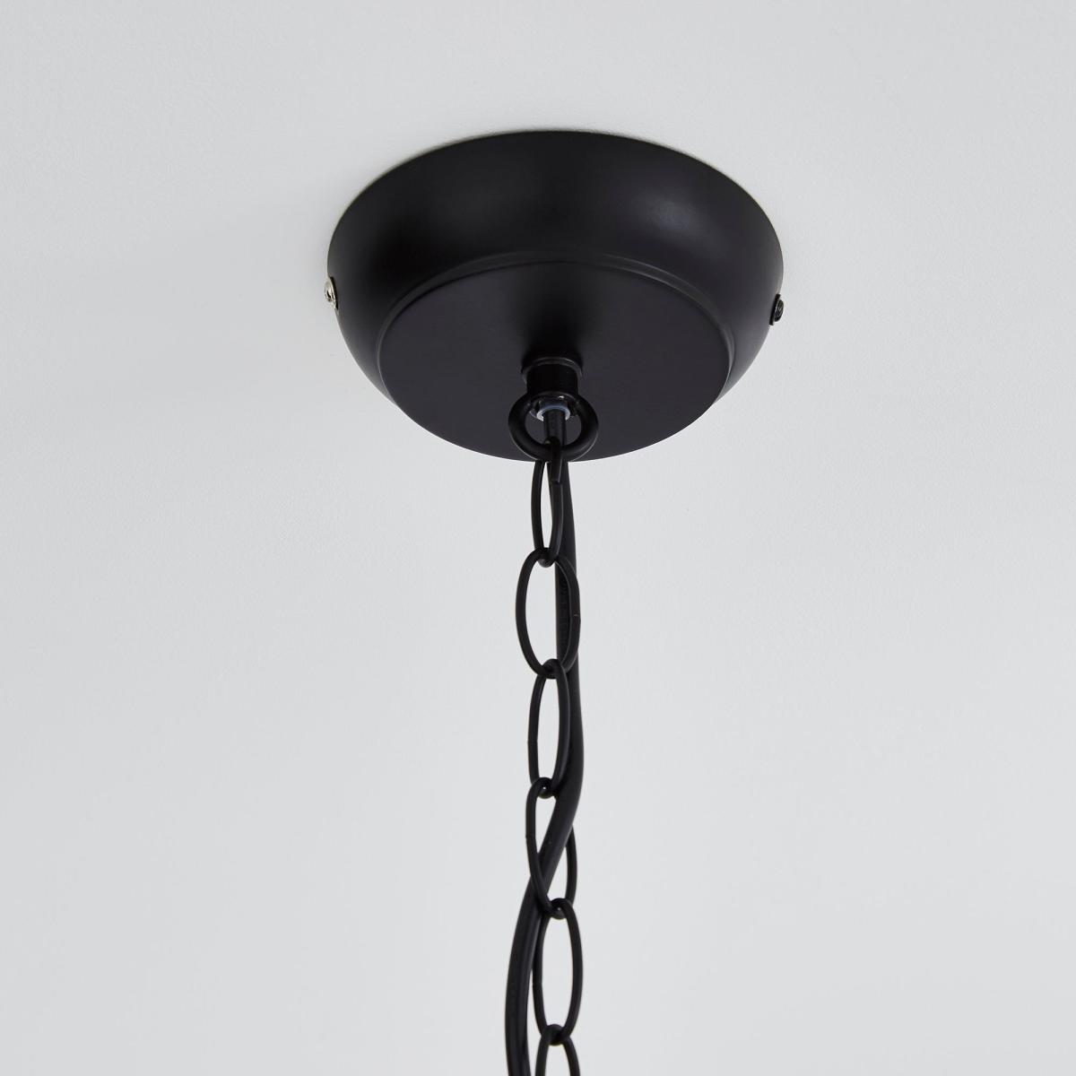 Hurricane Matt Black 3 Light Pendant Ceiling Fitting Black – image 4