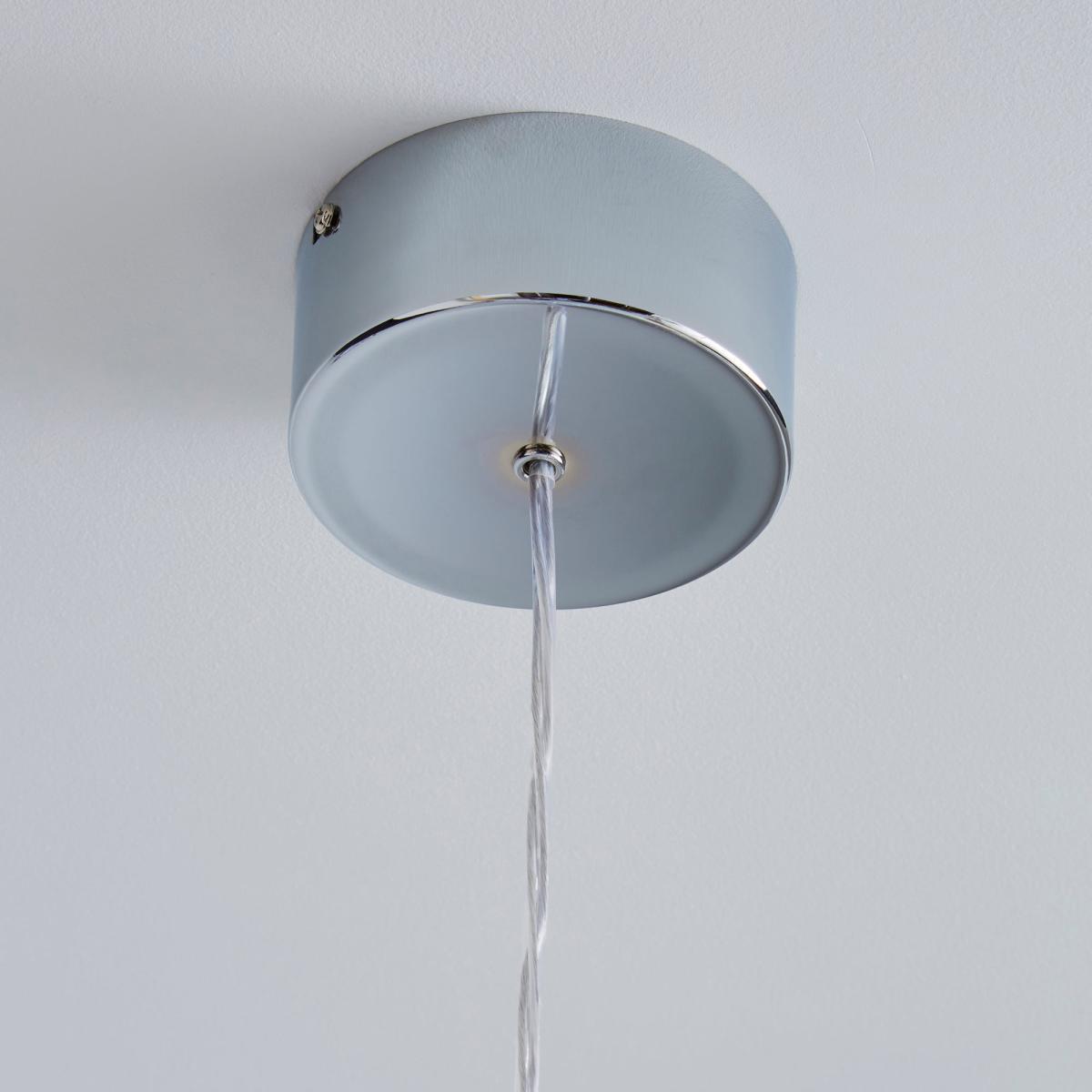 Pegasus 3 Light Integrated LED Hoops Chrome Ceiling Fitting Silver – image 4