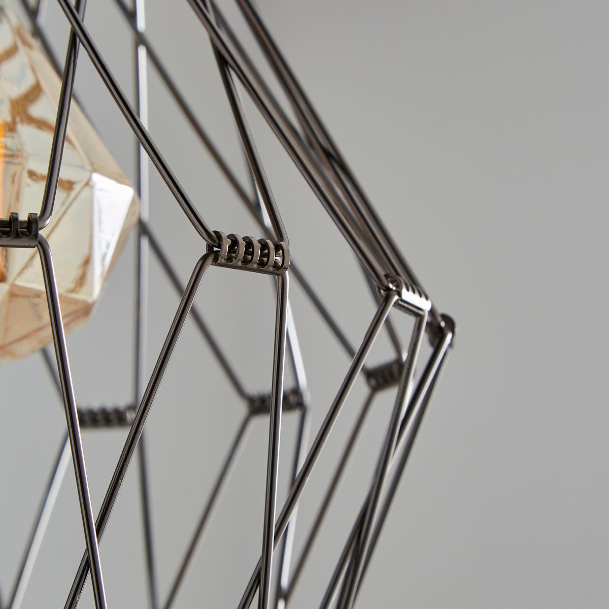 Frances 1 Light Gunmetal Pendant Grey – image 4