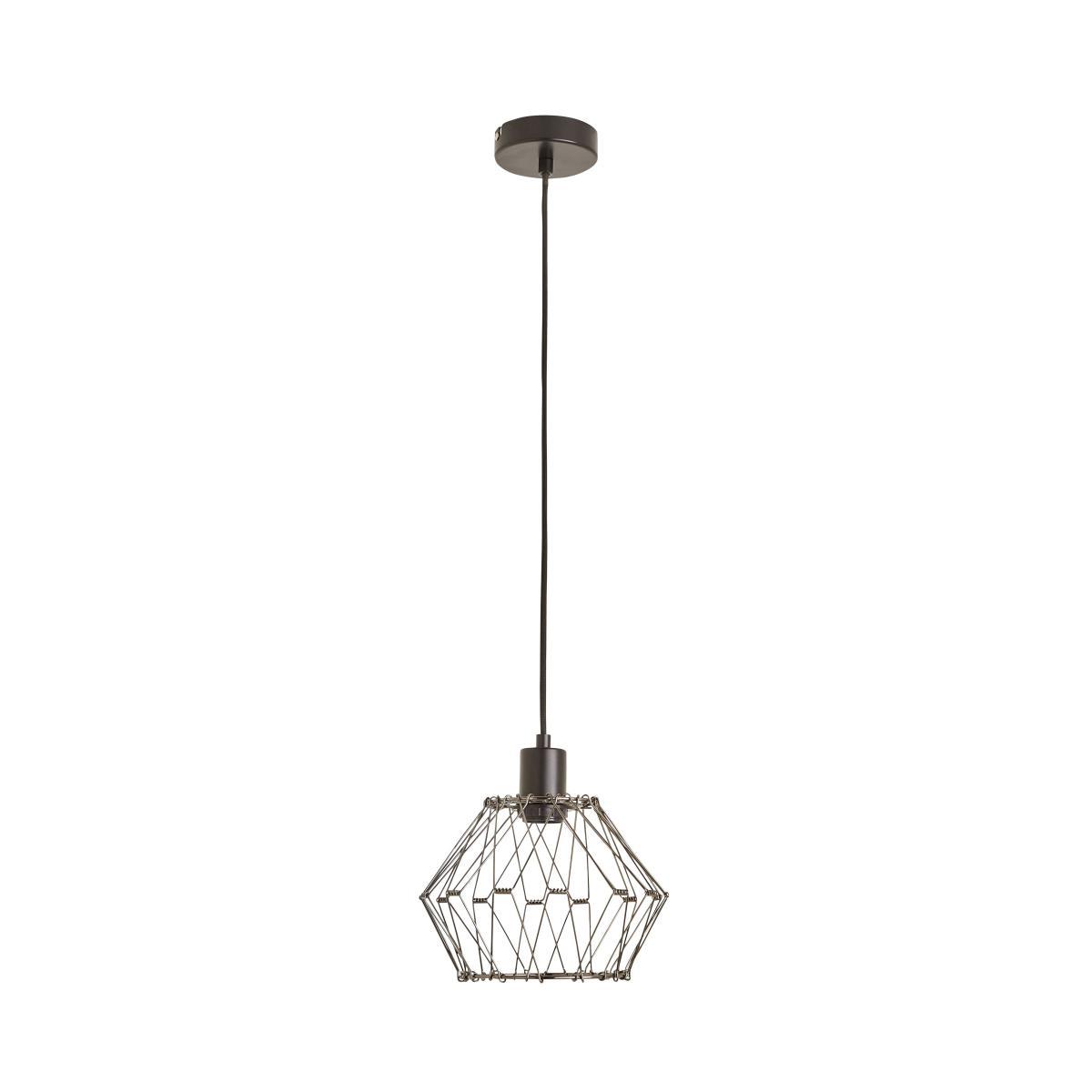 Frances 1 Light Gunmetal Pendant Grey – image 8