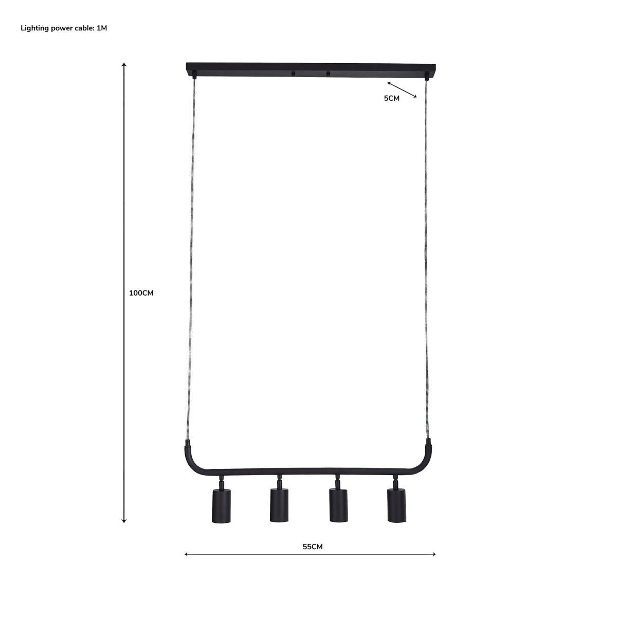 Bradford Ceiling Fitting Matt Black Matt Black – image 6