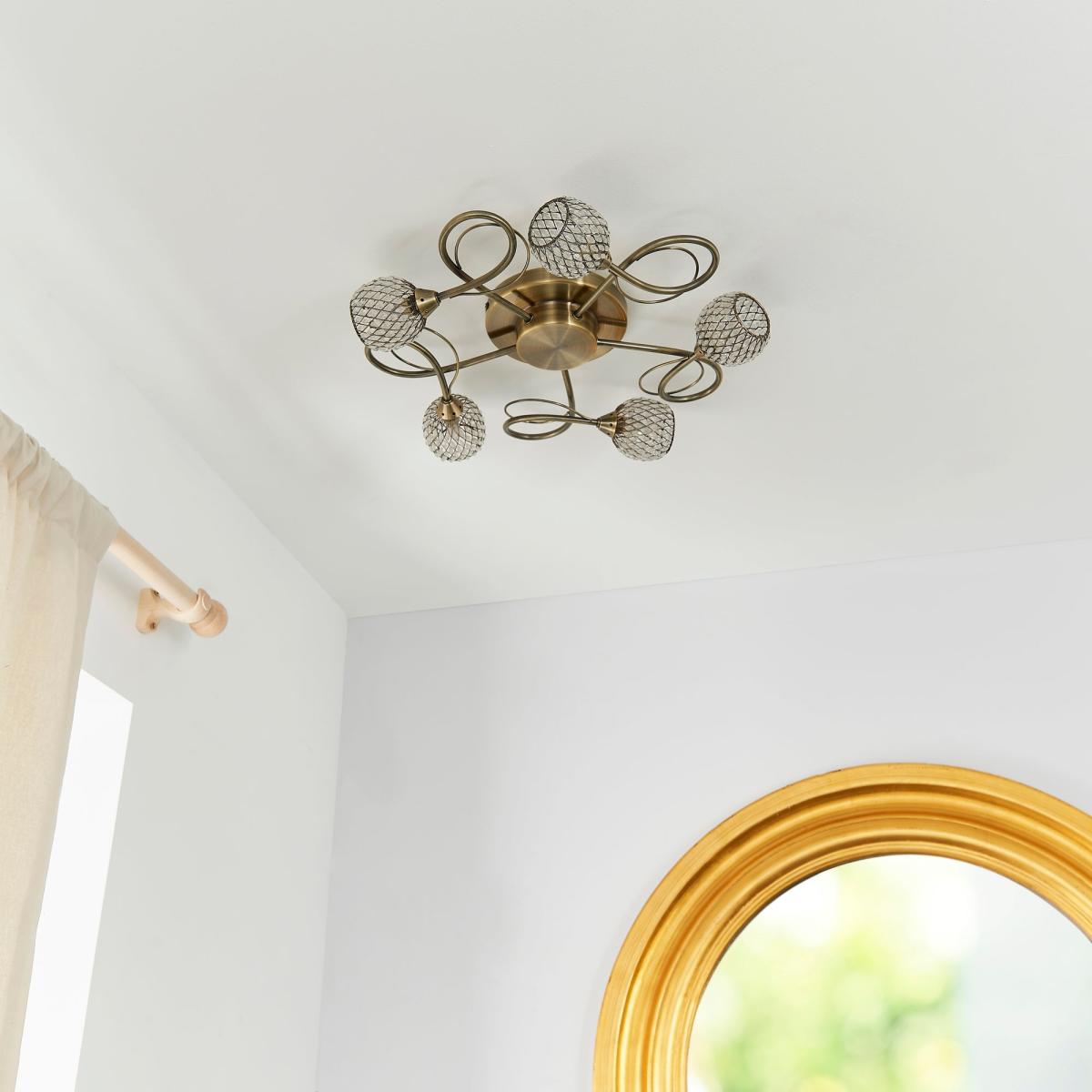 Return - Vogue Malden 5 Light Semi Flush Ceiling Light – image 3
