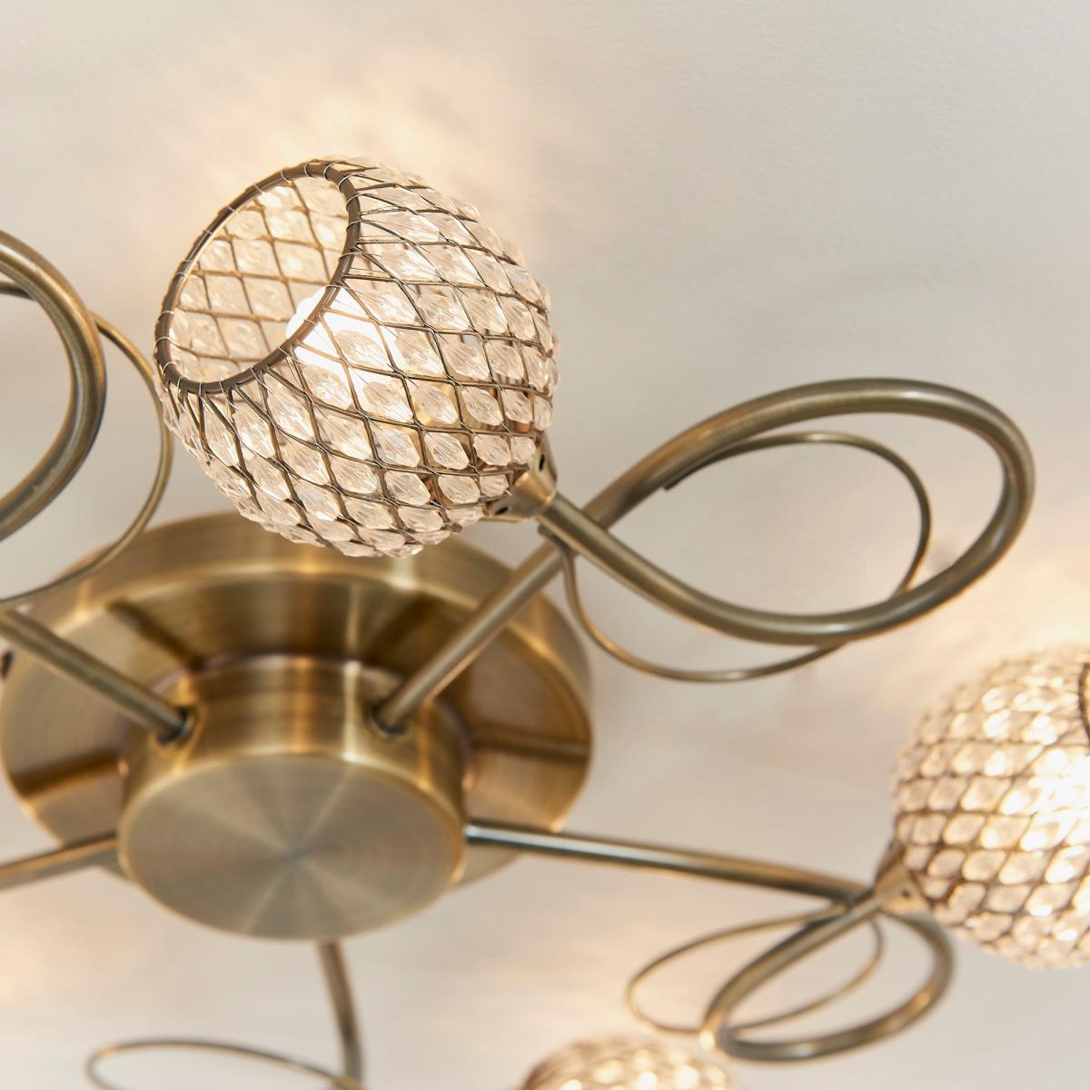 Return - Vogue Malden 5 Light Semi Flush Ceiling Light – image 4