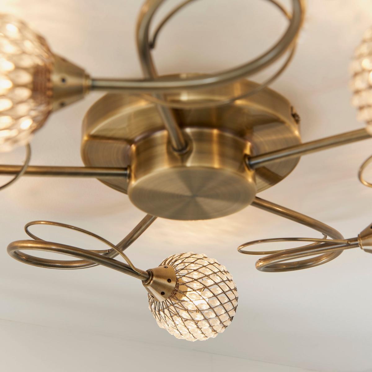Return - Vogue Malden 5 Light Semi Flush Ceiling Light – image 6
