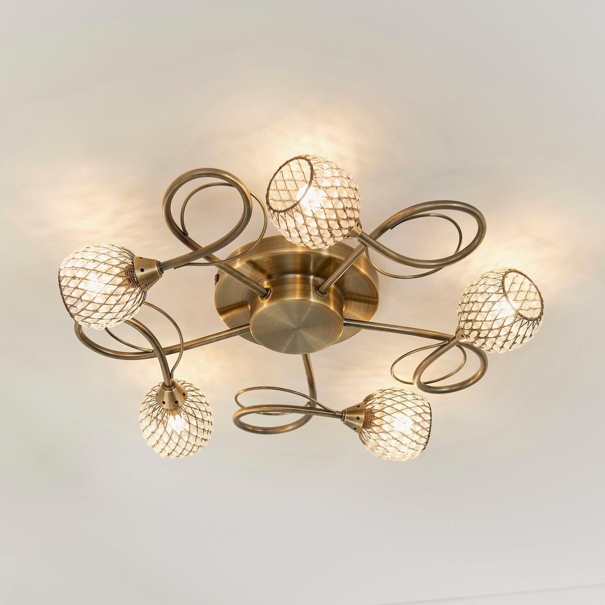 Return - Vogue Malden 5 Light Semi Flush Ceiling Light – image 1