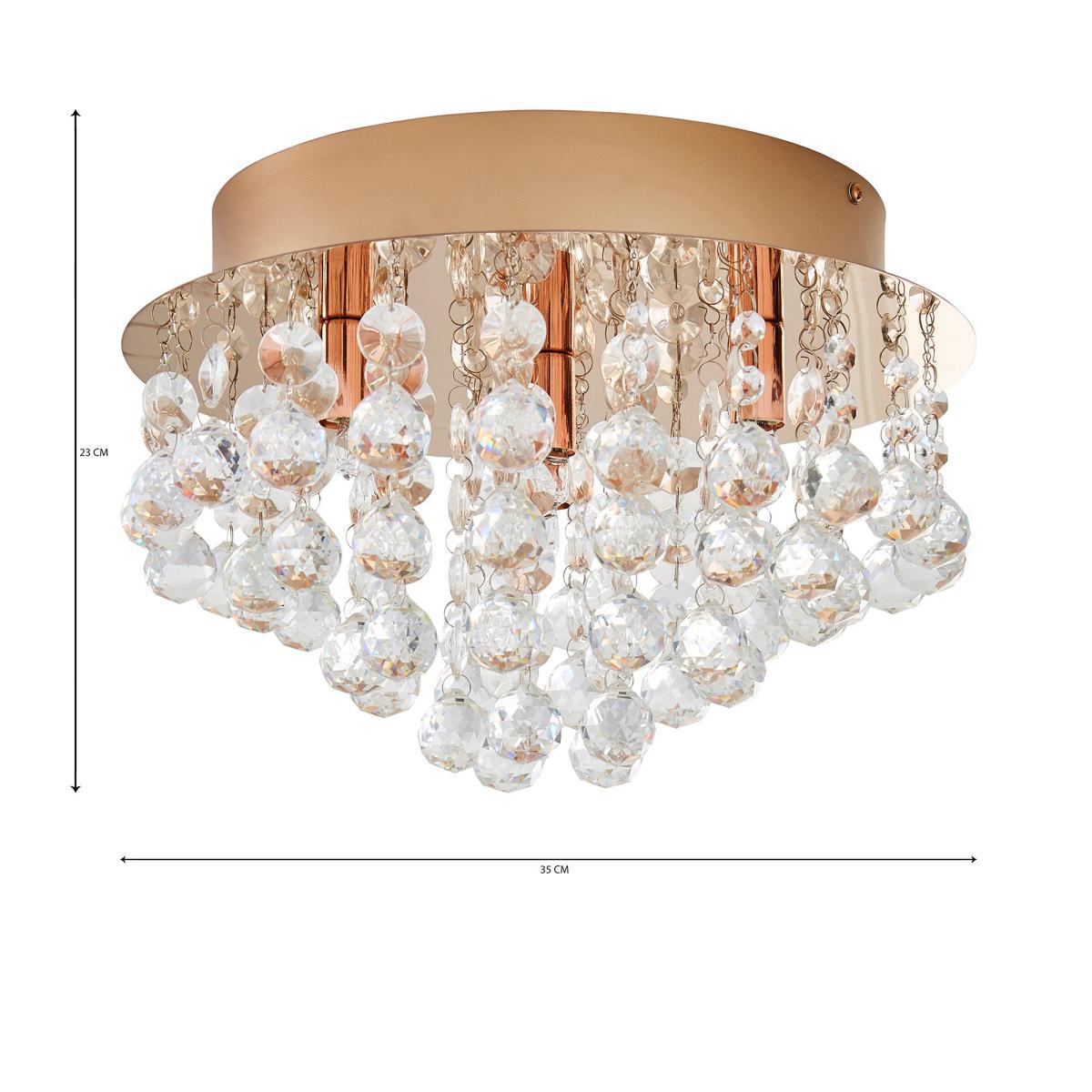 Torto Large Ceiling Fitting Rose Gold – image 6
