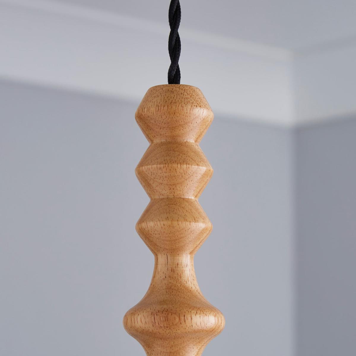 Elements Flac 1 Light Wooden Flex Light Fitting Natural – image 3