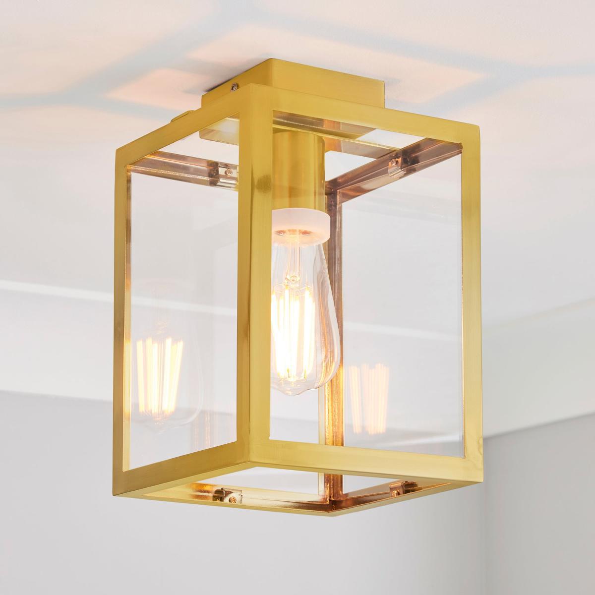 London Bathroom Ceiling Fitting Brushed Gold Gold – image 1