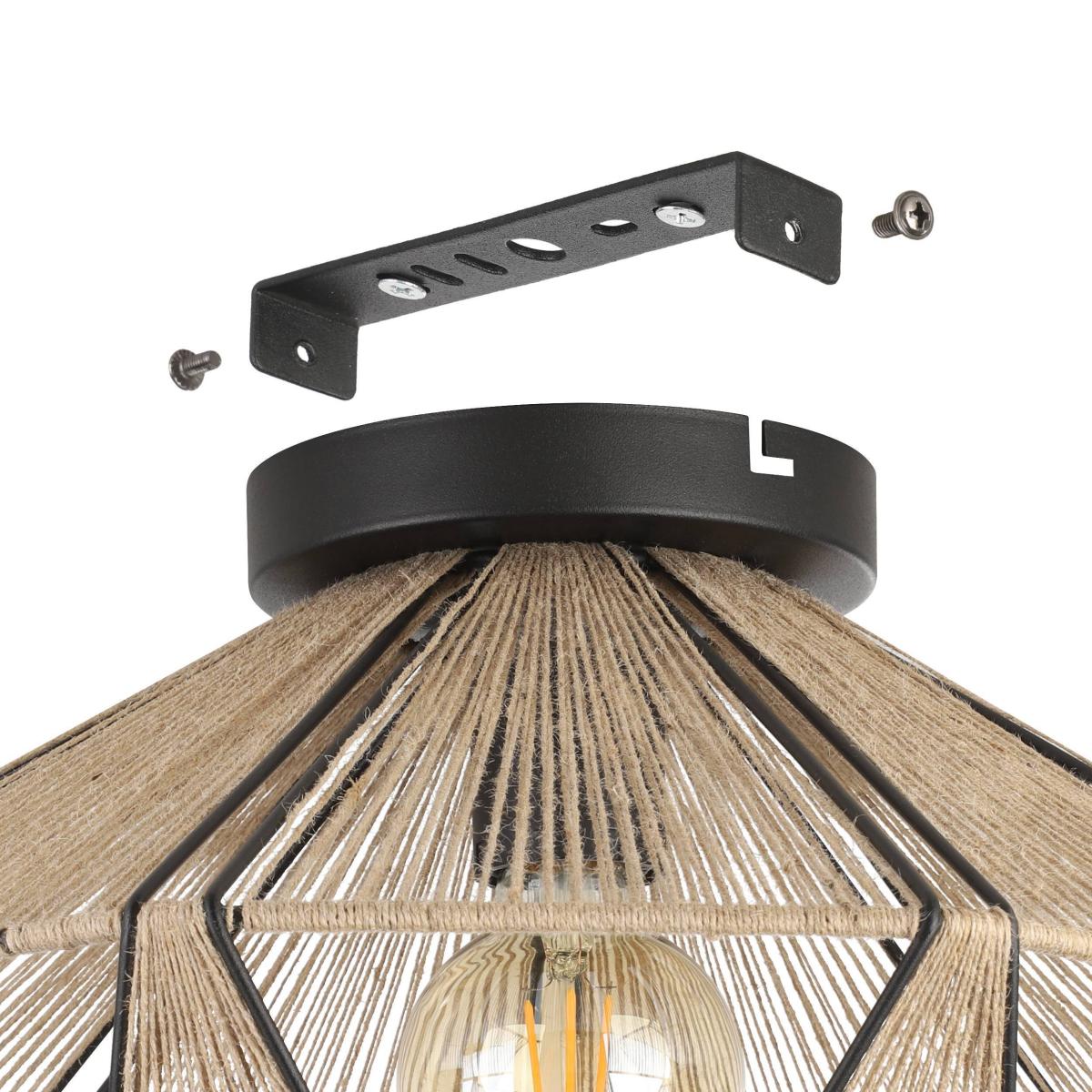 EGLO Adwickle Ceiling Light Black – image 4