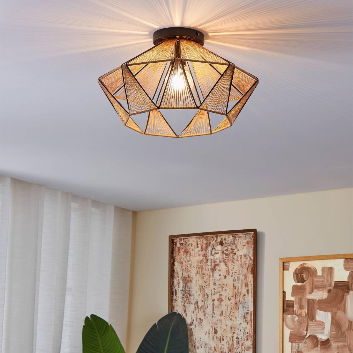 EGLO Adwickle Ceiling Light Black – image 1