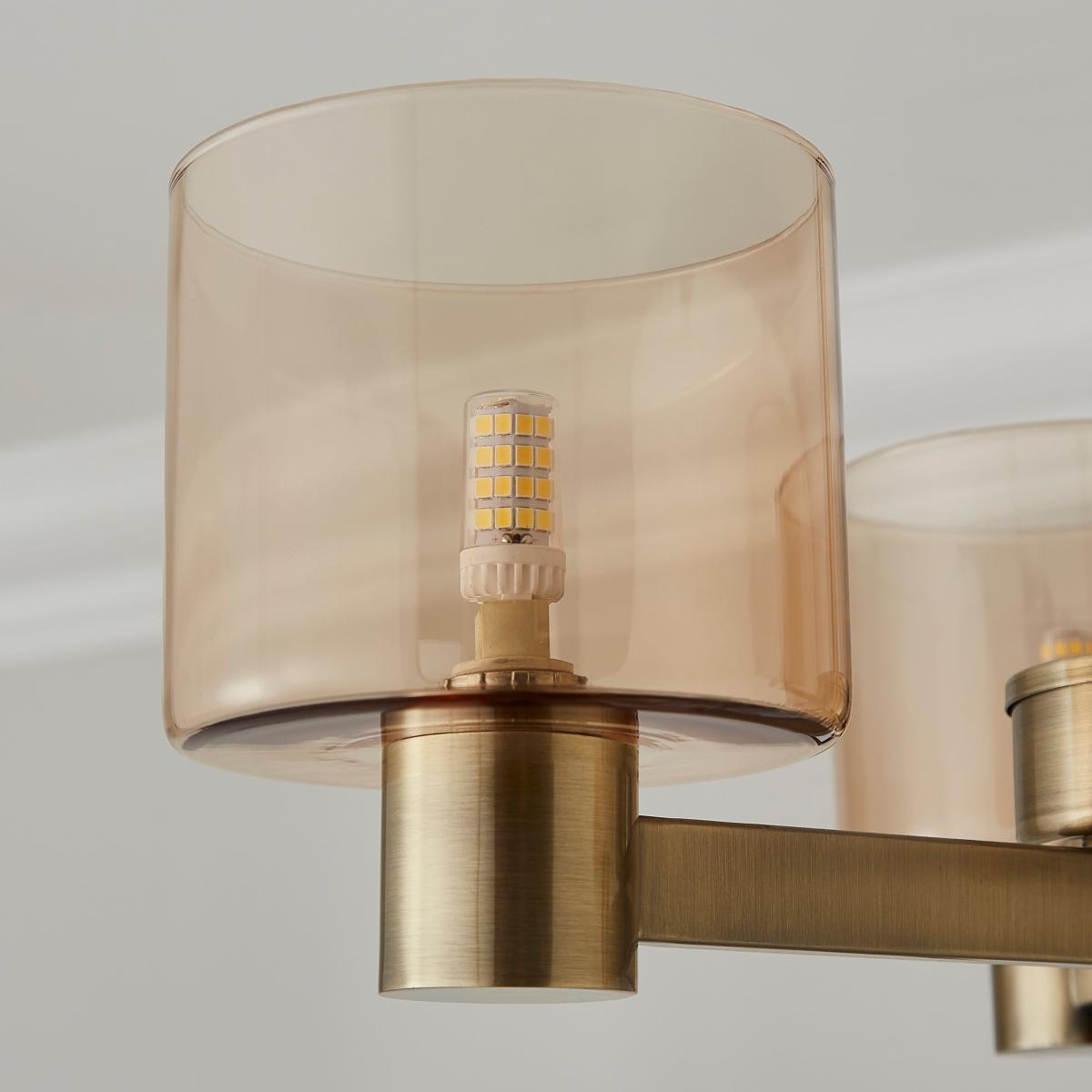Erin 3 Light Ceiling Gold – image 3