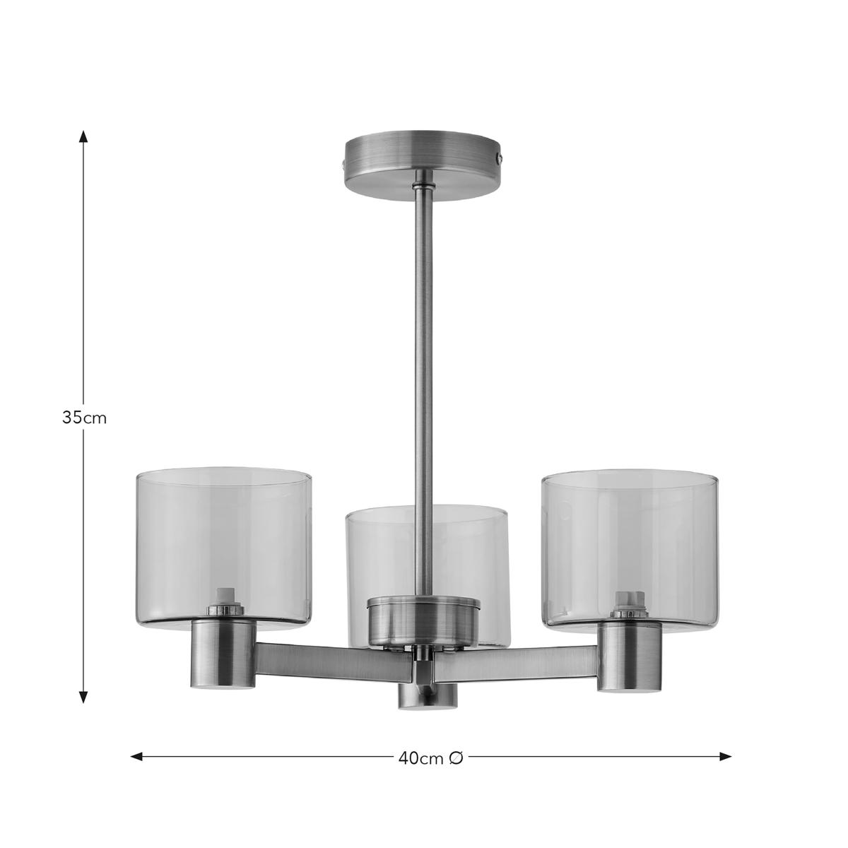 Erin 3 Light Ceiling Gold – image 6
