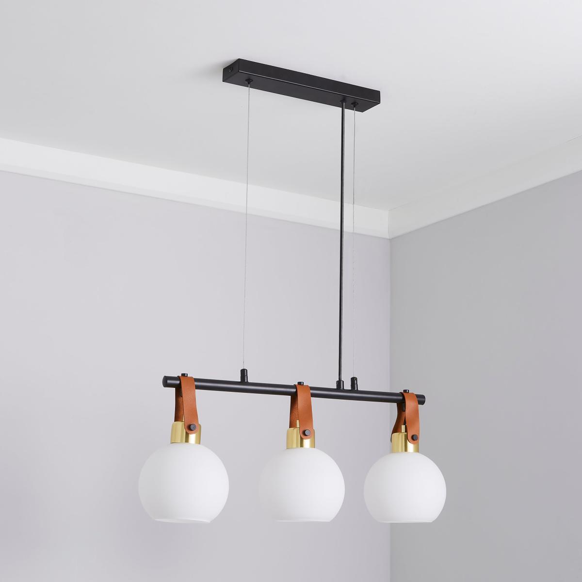 Joan 3 Light Diner Fitting Black – image 2