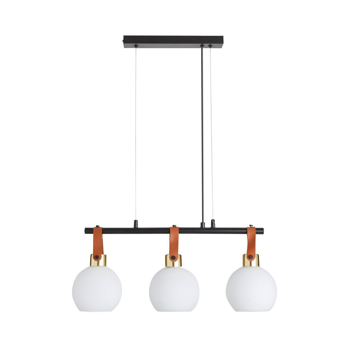 Joan 3 Light Diner Fitting Black – image 5